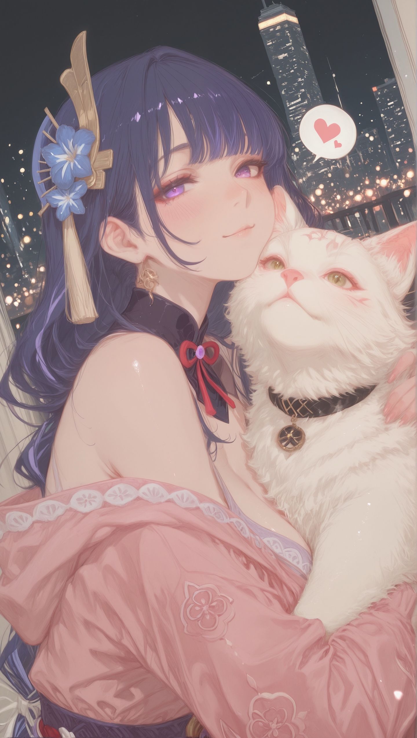 芙宁娜 雷电将军 八重神子 神里绫华 ，二次元游戏原神角色人物美女御姐,第2张