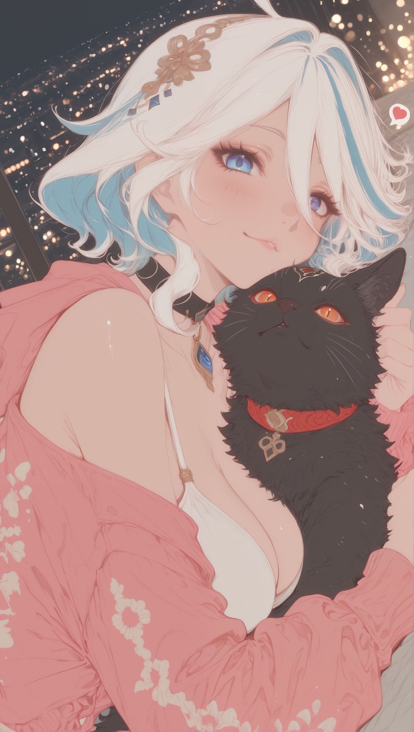 芙宁娜 雷电将军 八重神子 神里绫华 ，二次元游戏原神角色人物美女御姐,第5张