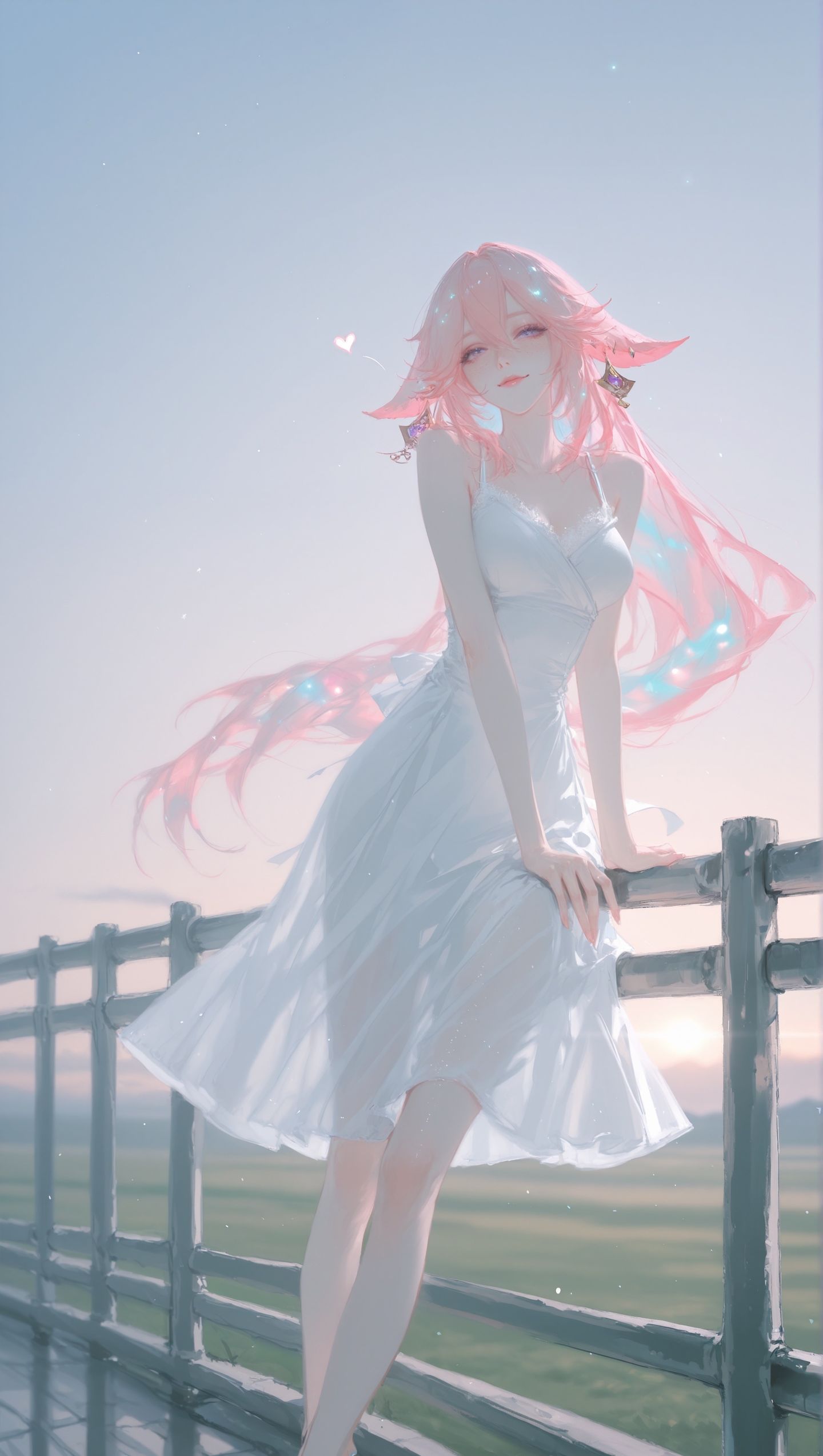 原神雷电将军、八重神子二次元游戏角色人物，精细高清唯美太好看了美女壁纸,第2张