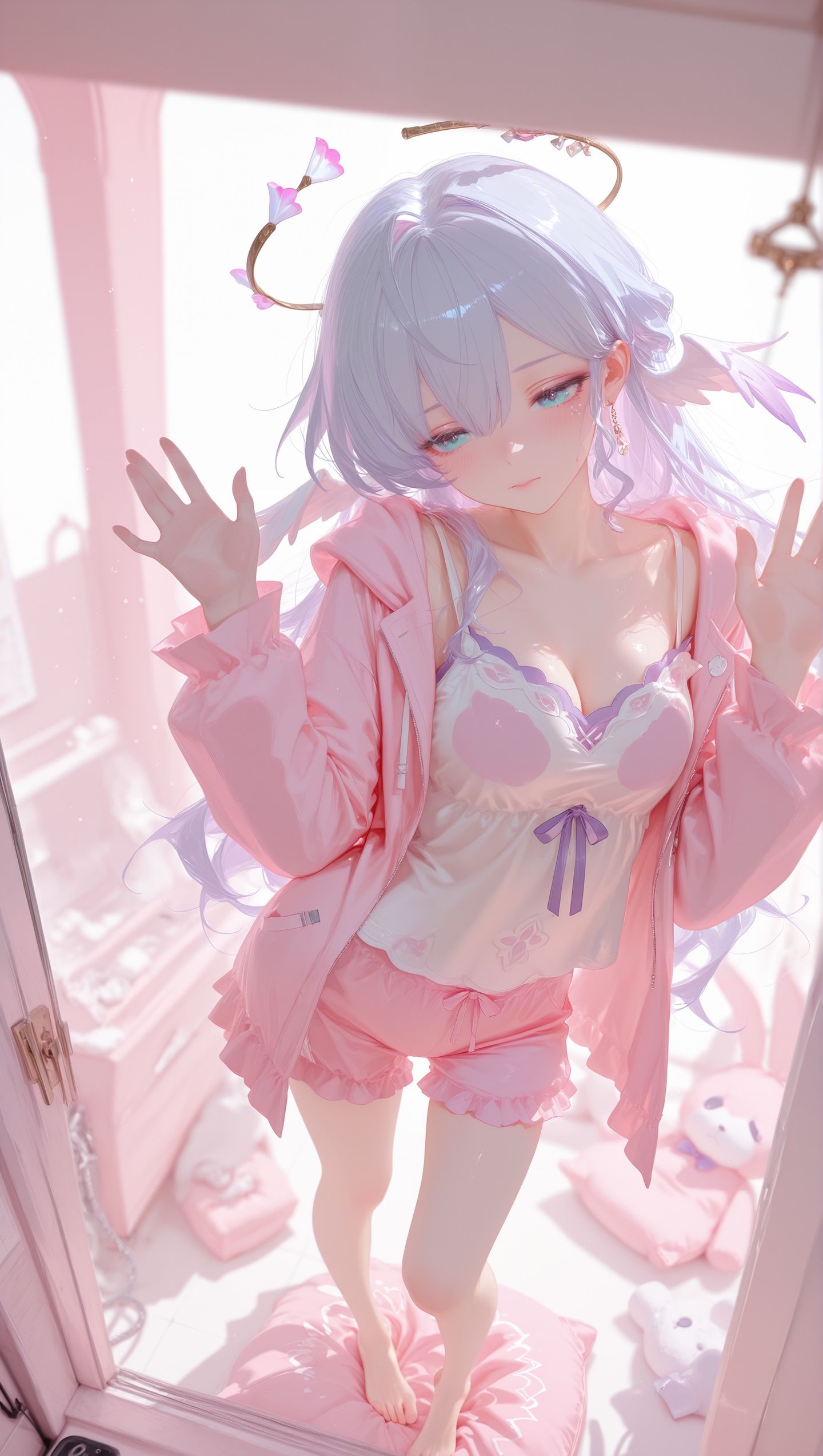 崩坏星穹铁道知更鸟壁纸，二次元女孩元气少女，粉色主题娃娃机,第4张