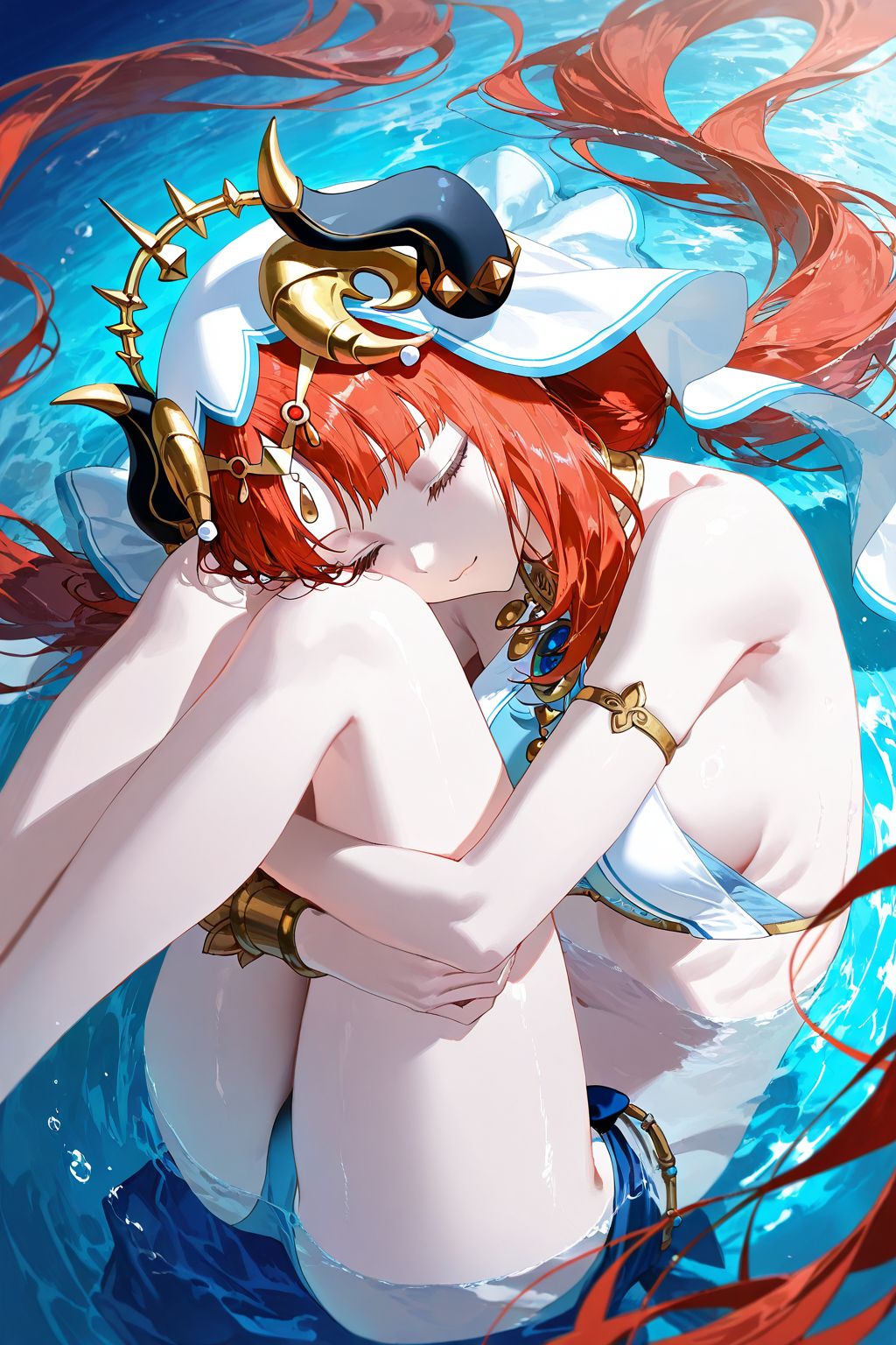 妮露 原神壁纸 二次元游戏角色女孩图片 红头发,第2张