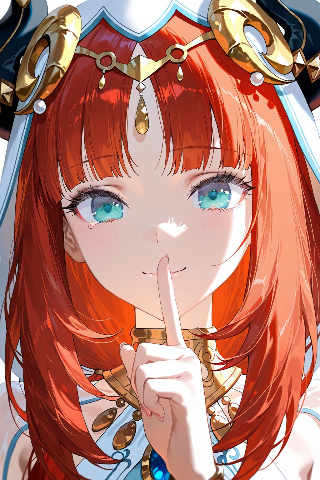 妮露 原神壁纸 二次元游戏角色女孩图片 红头发,第7张