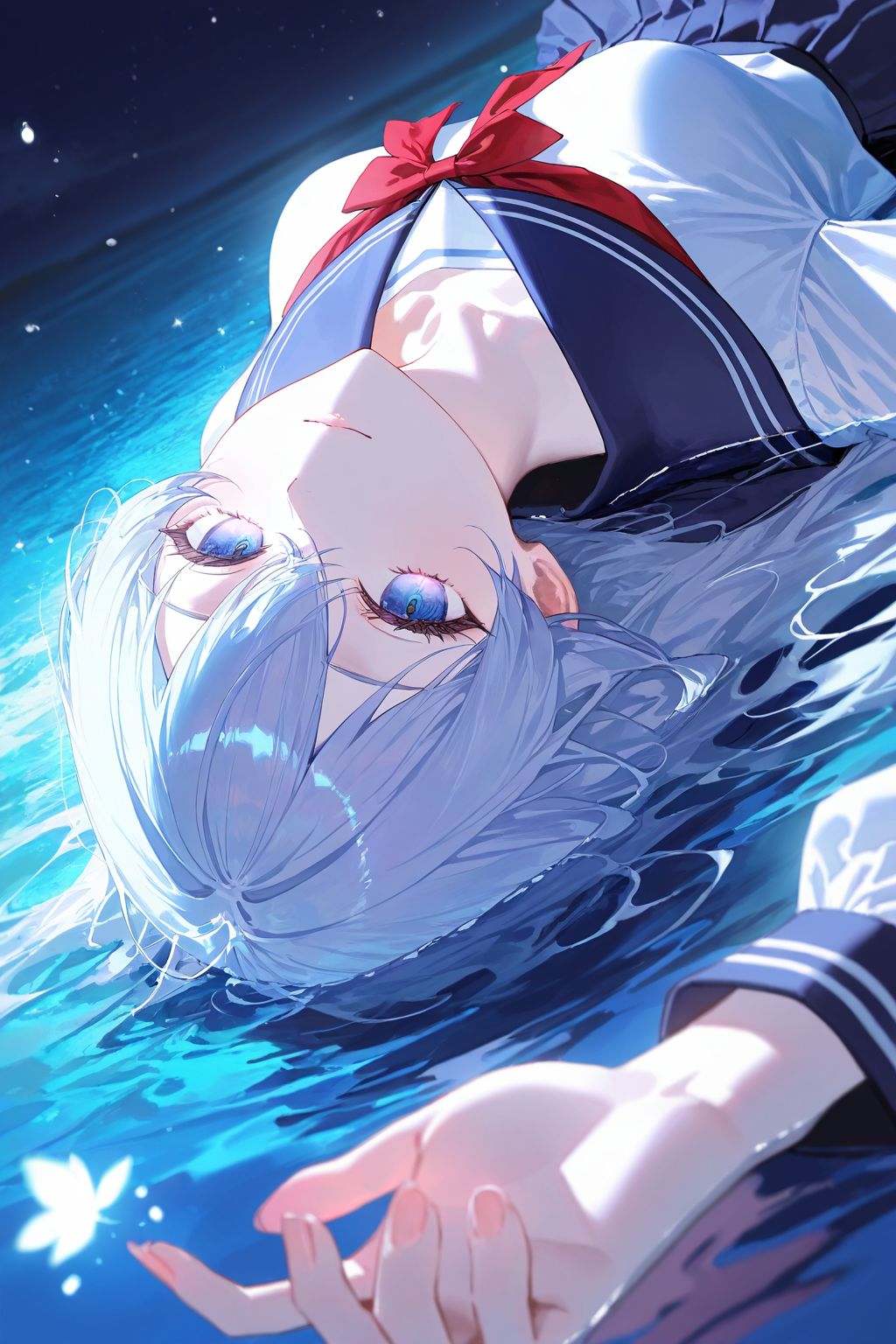 流萤jk 崩坏星穹铁道壁纸 二次元游戏美女图片 肉肉腿美腿,第4张