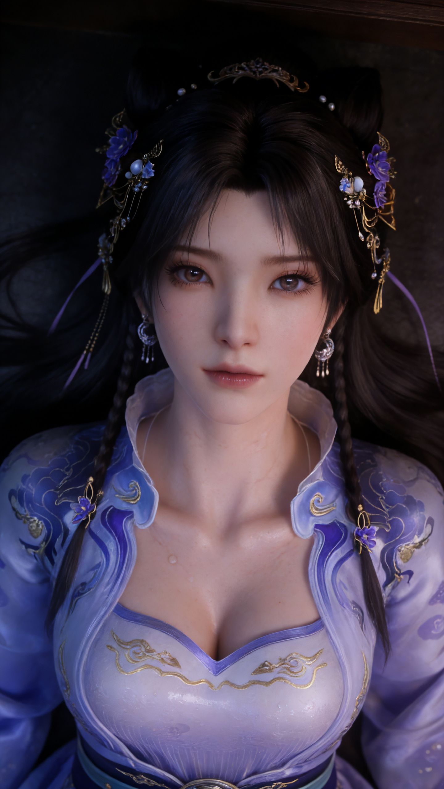 3D动漫动画遮天姬紫月写实版 国漫女神国漫美女壁纸福利,第1张