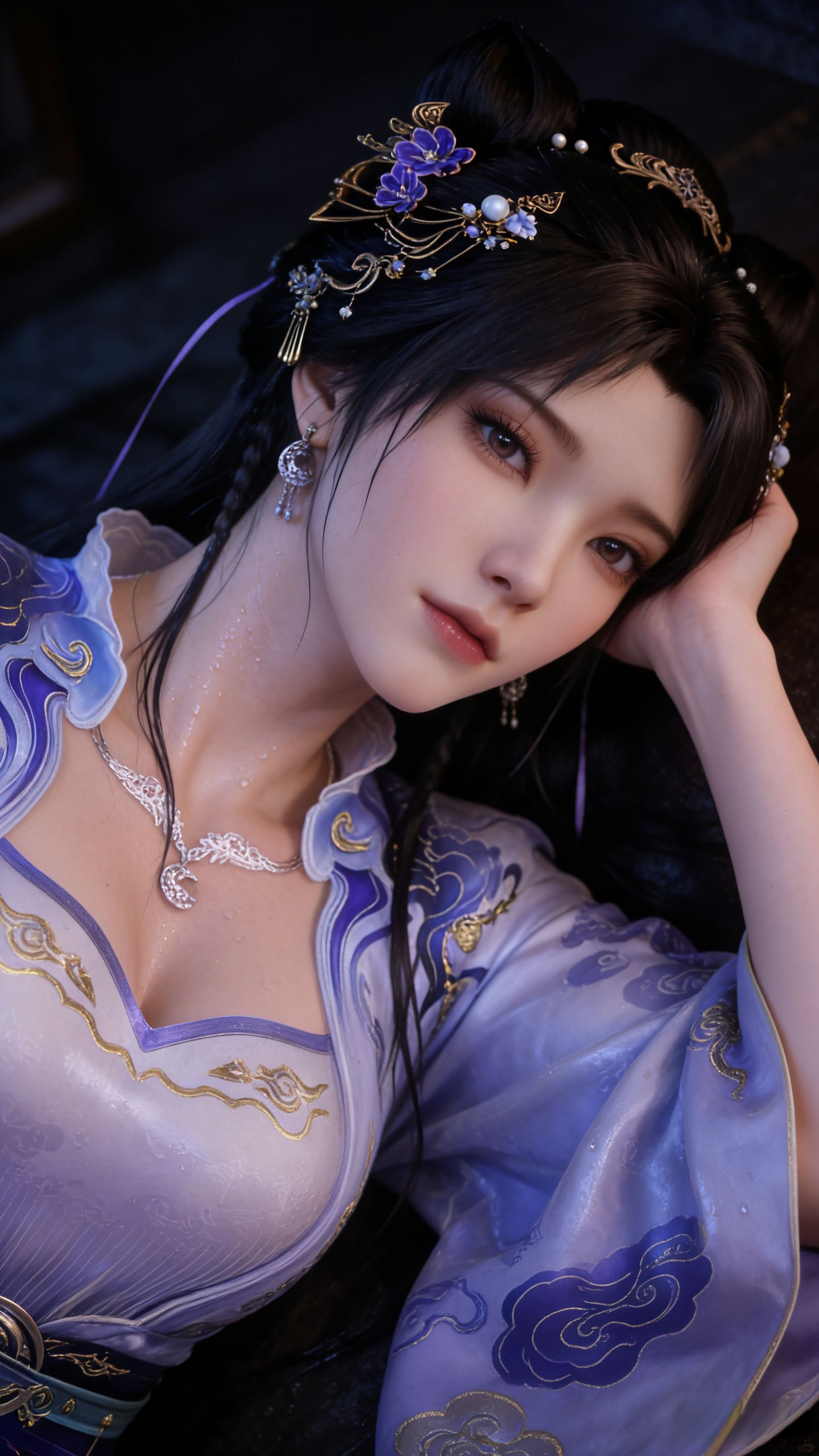 3D动漫动画遮天姬紫月写实版 国漫女神国漫美女壁纸福利,第3张