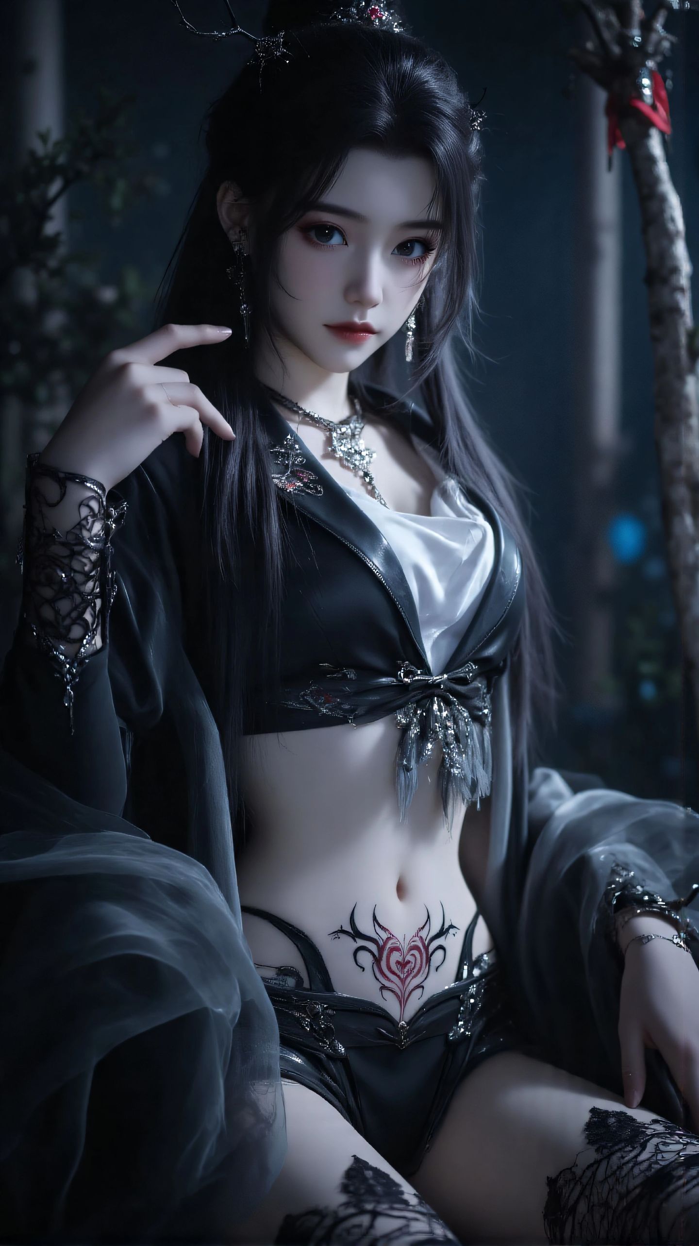 动漫国漫女神美女御姐云霄仙子，暗黑系福利版,第2张