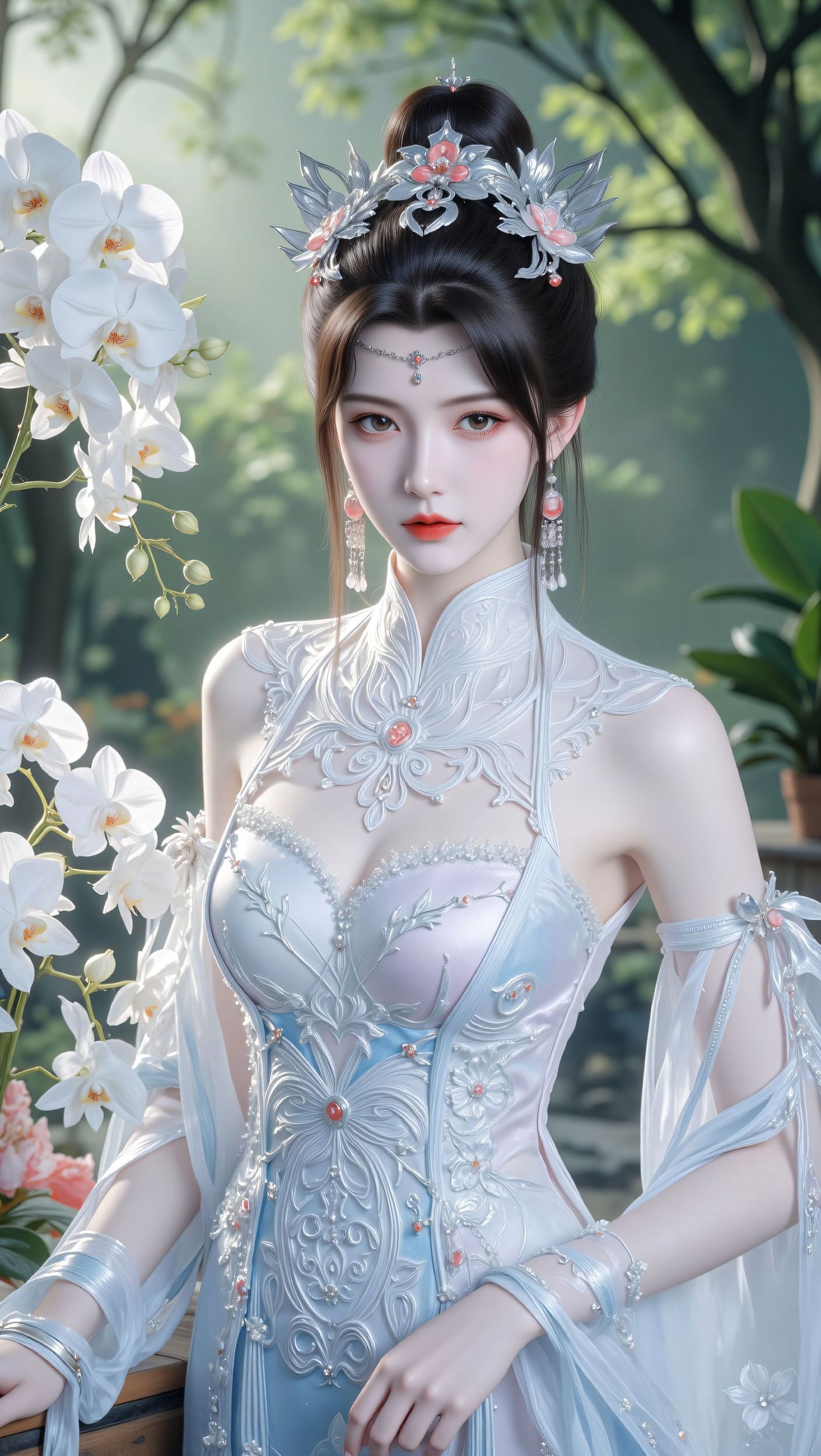 动画动漫《仙逆》柳眉，国漫女神美女壁纸，吊带黑丝大长腿福利版,第8张