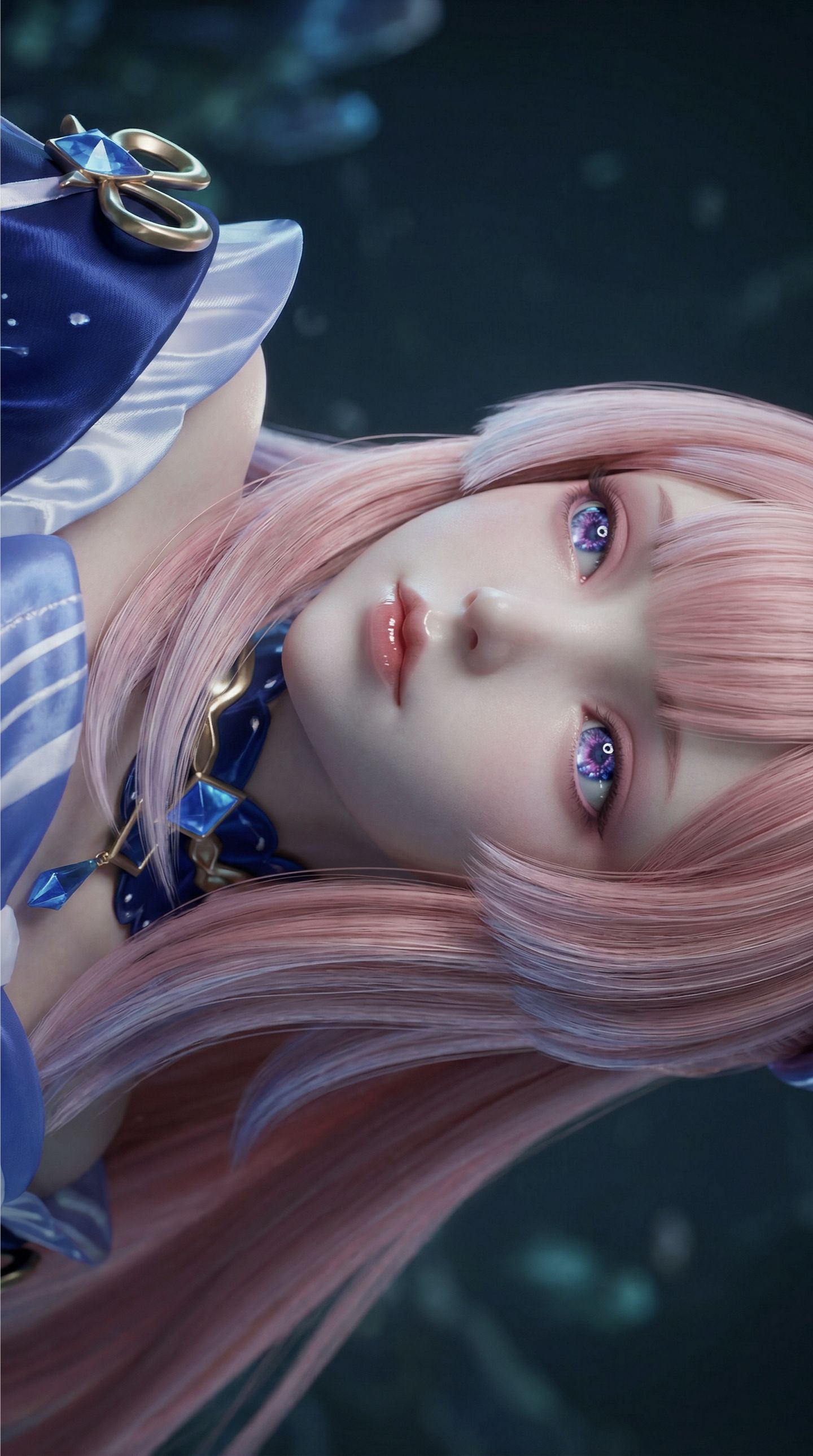 用3DCG的方式打开原神 二次元AIGC珊瑚宫心海,第4张