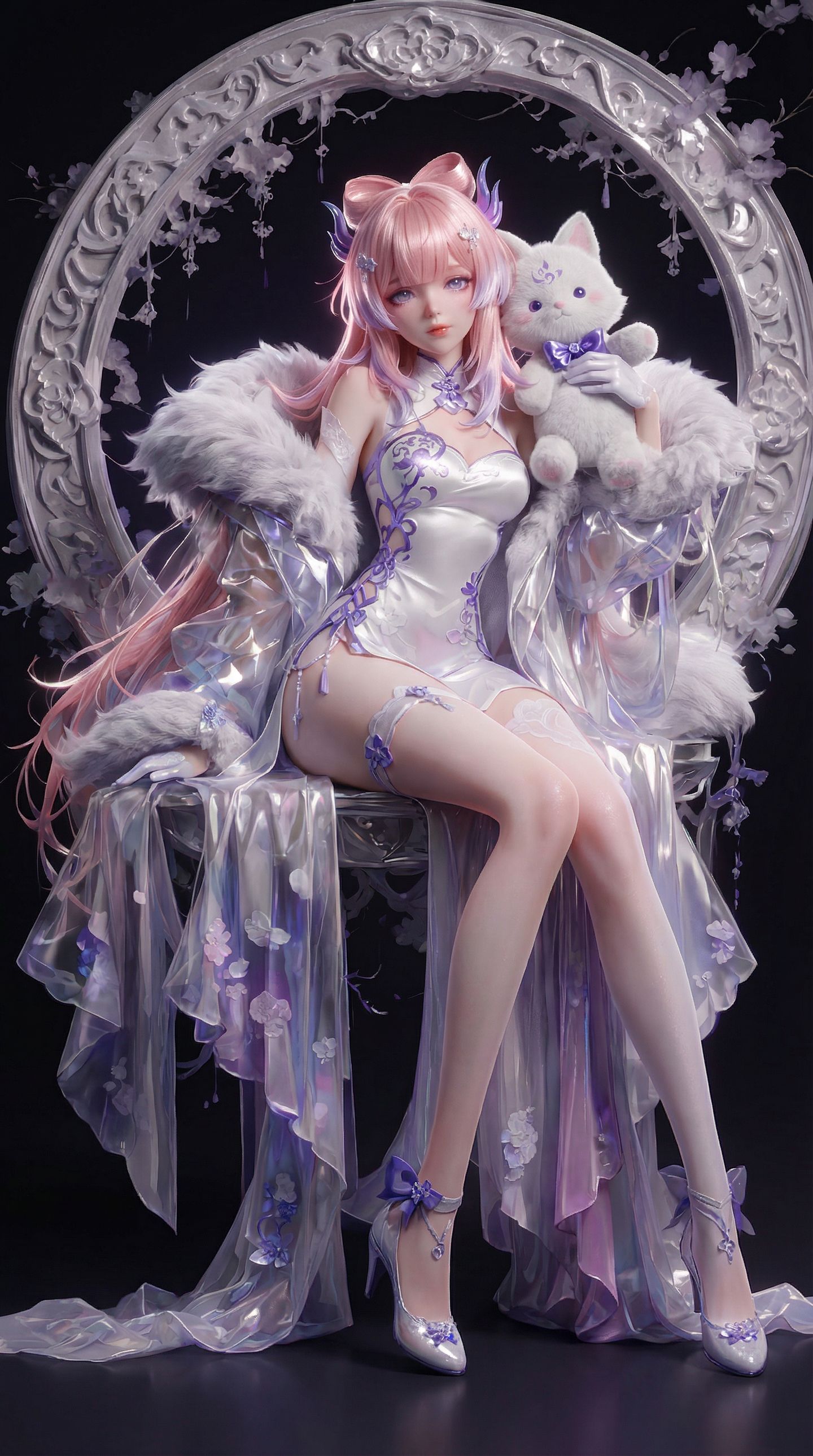 用3DCG的方式打开原神 二次元AIGC珊瑚宫心海,第6张
