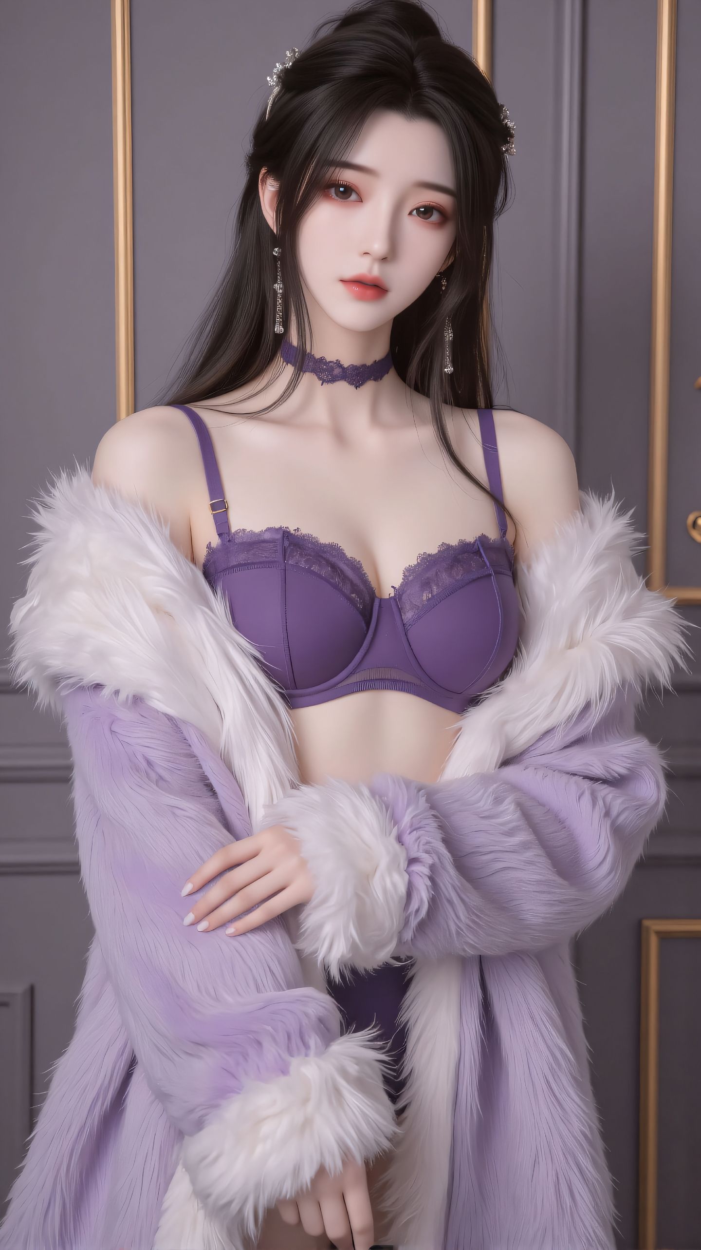 动画动漫《仙逆》李慕婉，还得是紫色蕾丝，国漫女神女主,第2张