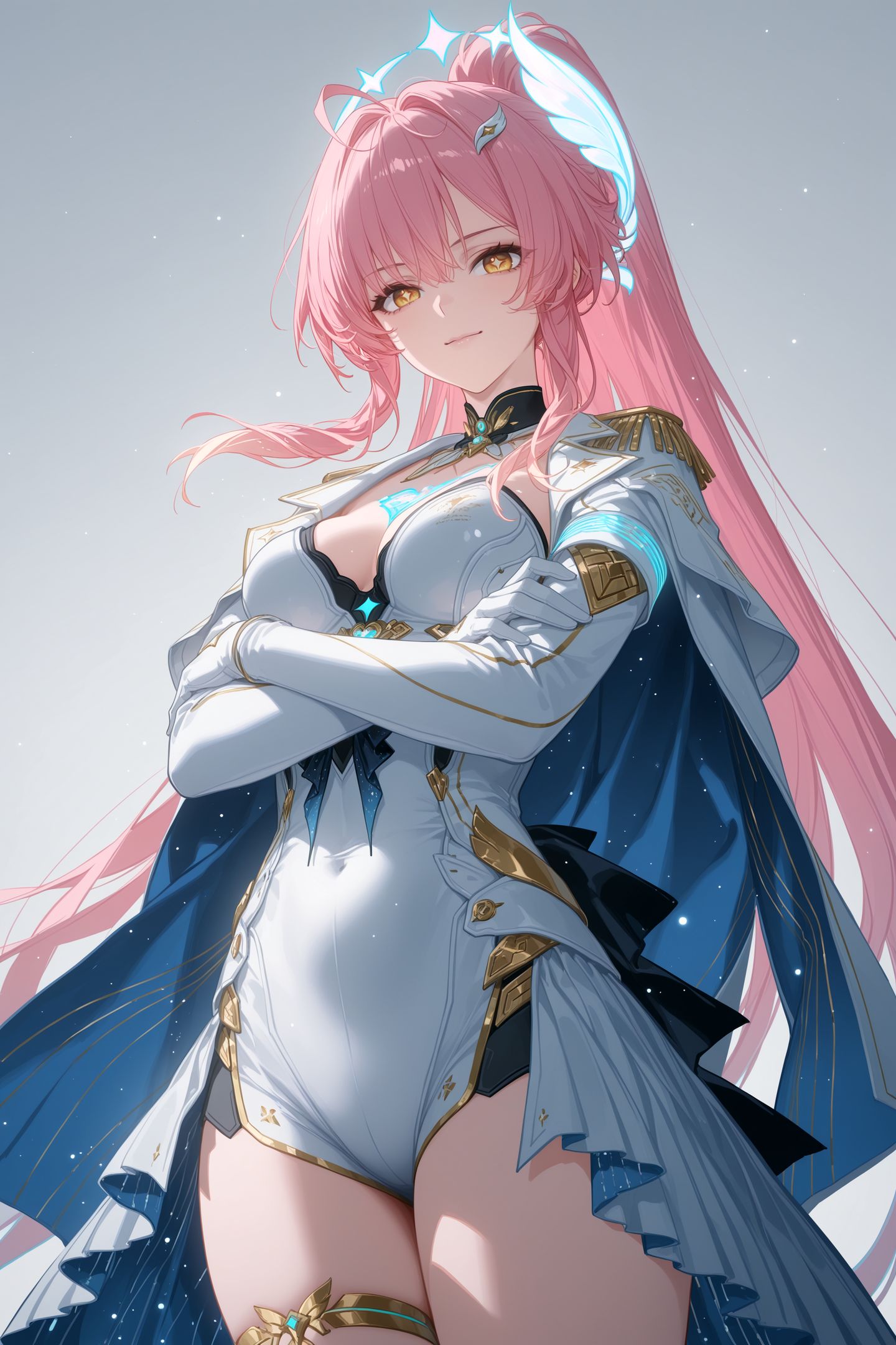 《鸣潮》爱弥斯 泪目的游戏剧情 二次元游戏手机壁纸锁屏，粉色头发女孩,第1张