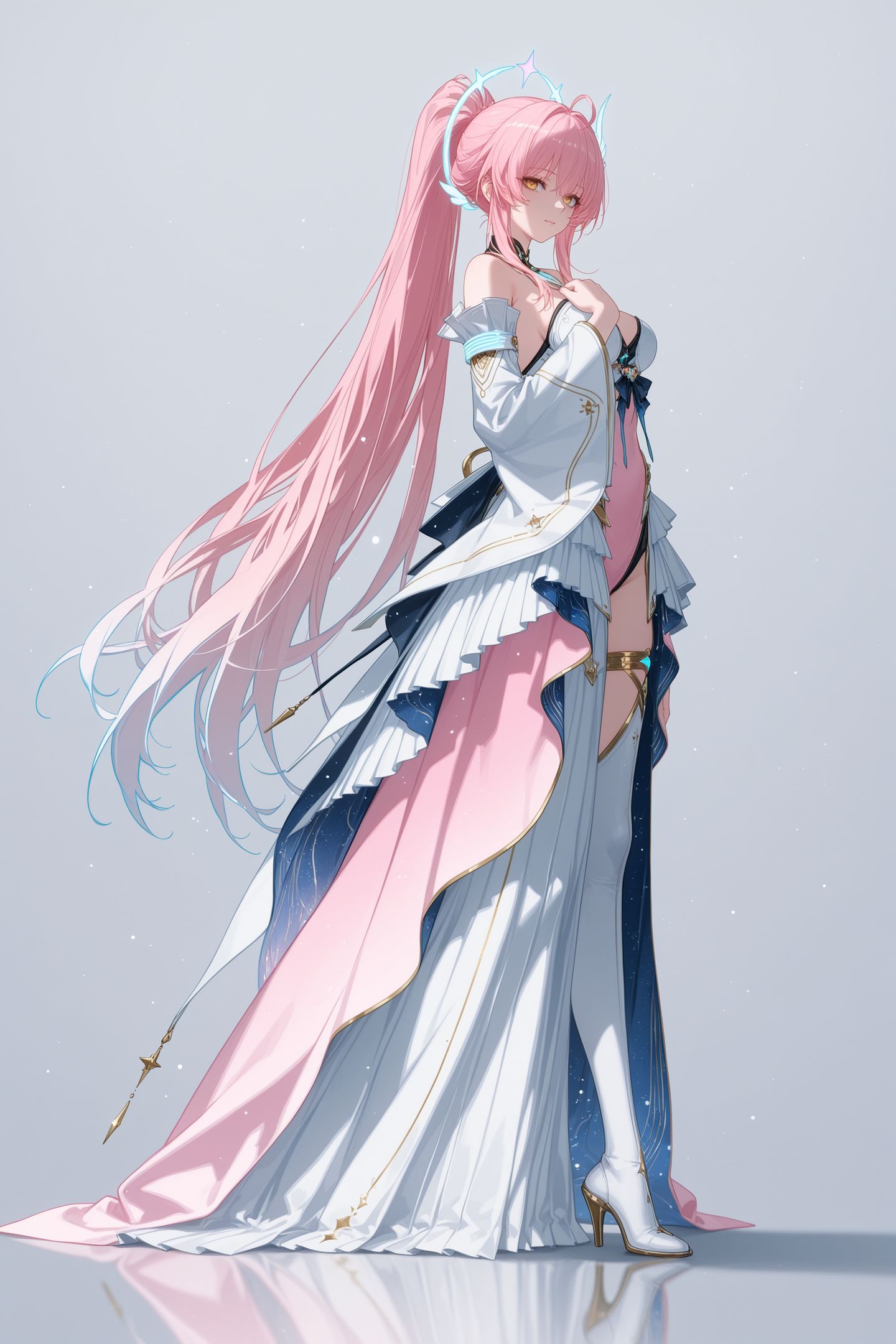 《鸣潮》爱弥斯 泪目的游戏剧情 二次元游戏手机壁纸锁屏，粉色头发女孩,第2张