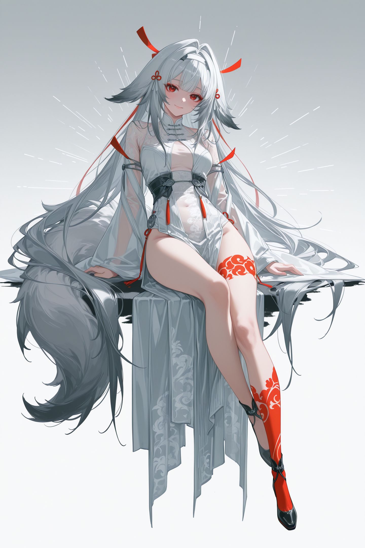 白毛师姐 绝区零叶瞬光 米哈游游戏壁纸图片 大长腿美腿,第1张