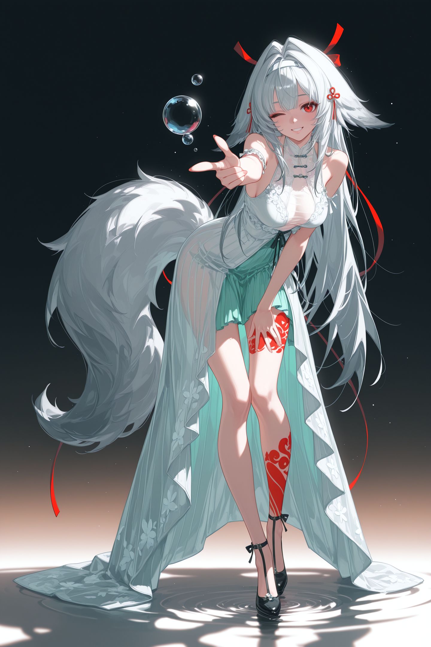 白毛师姐 绝区零叶瞬光 米哈游游戏壁纸图片 大长腿美腿,第2张