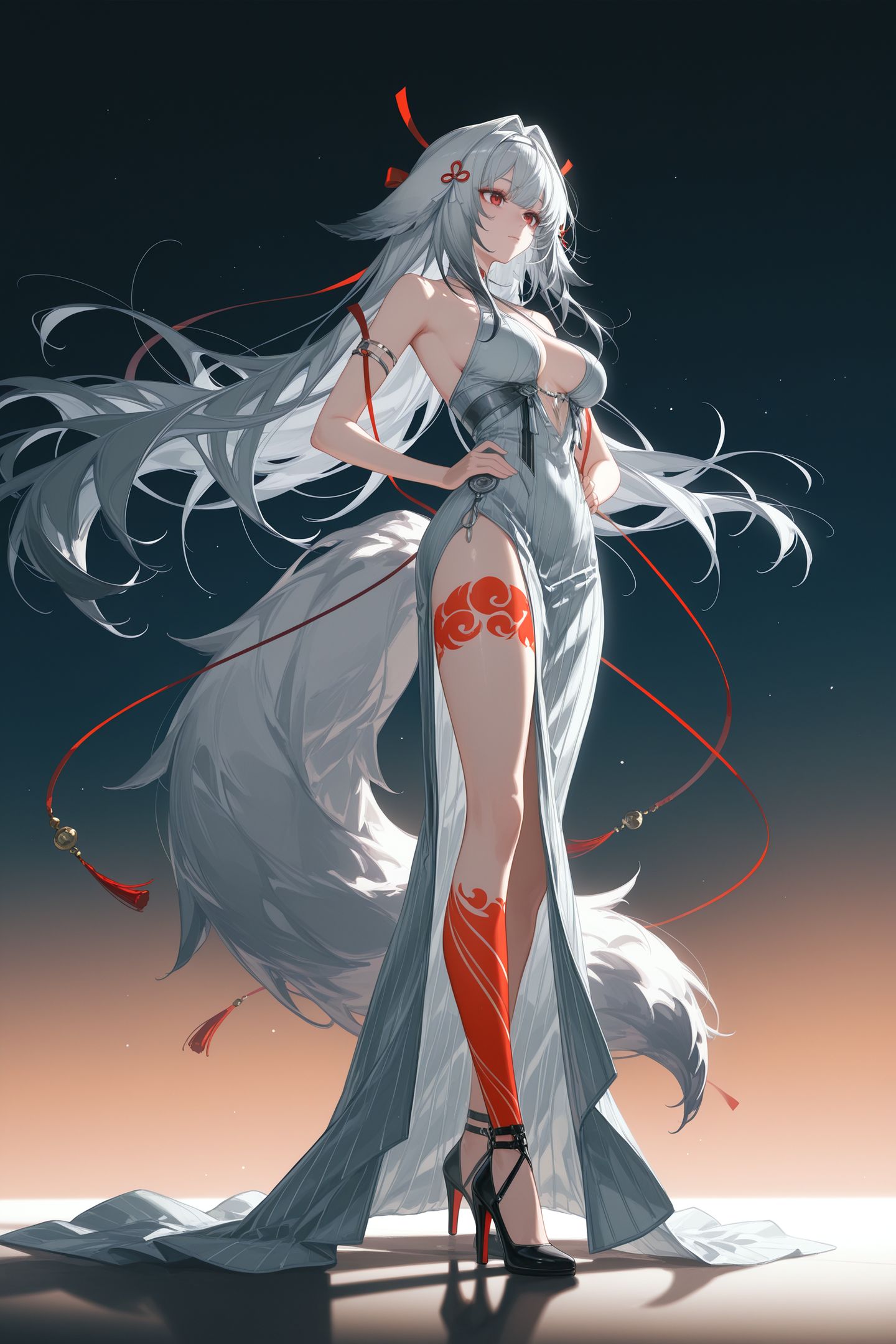 白毛师姐 绝区零叶瞬光 米哈游游戏壁纸图片 大长腿美腿,第7张