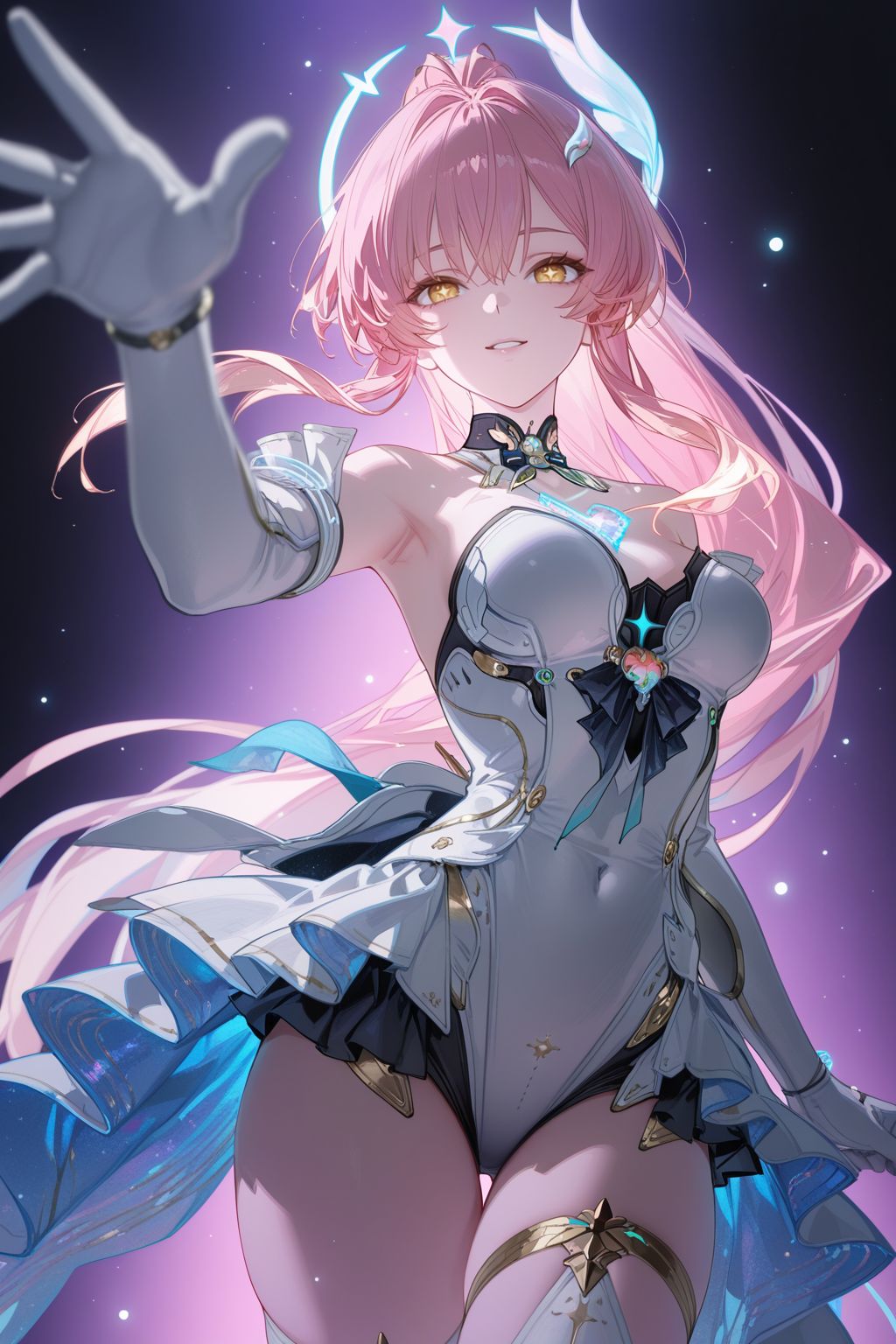 《鸣潮》爱弥斯 游戏剧情 二次元游戏手机壁纸锁屏，粉色头发女孩,第3张