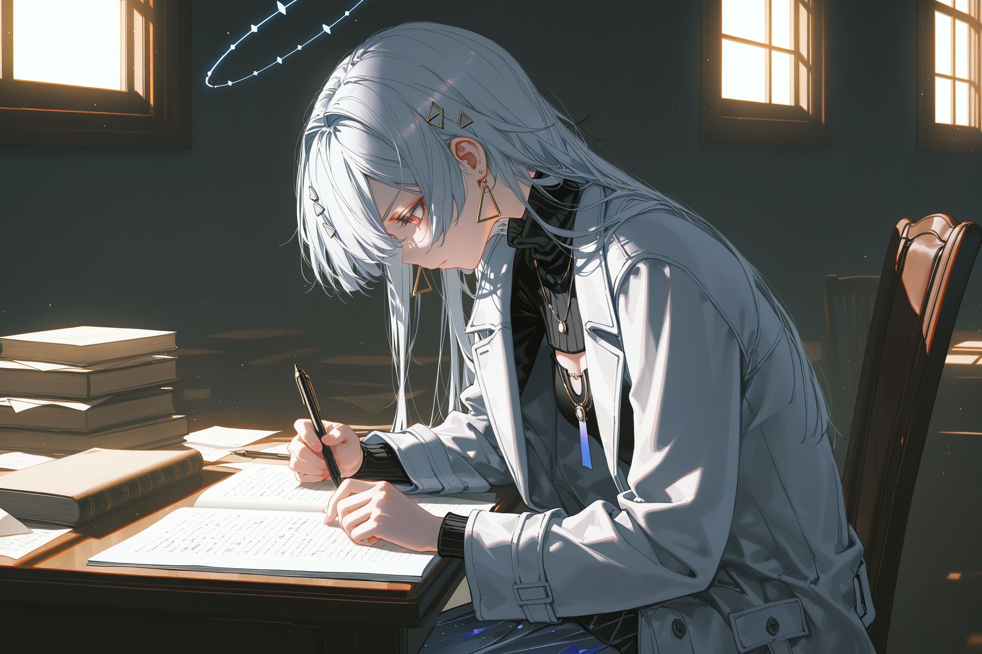 鸣潮拉海洛莫宁 ai绘画AI创作 精美电脑壁纸 电脑桌面,第2张