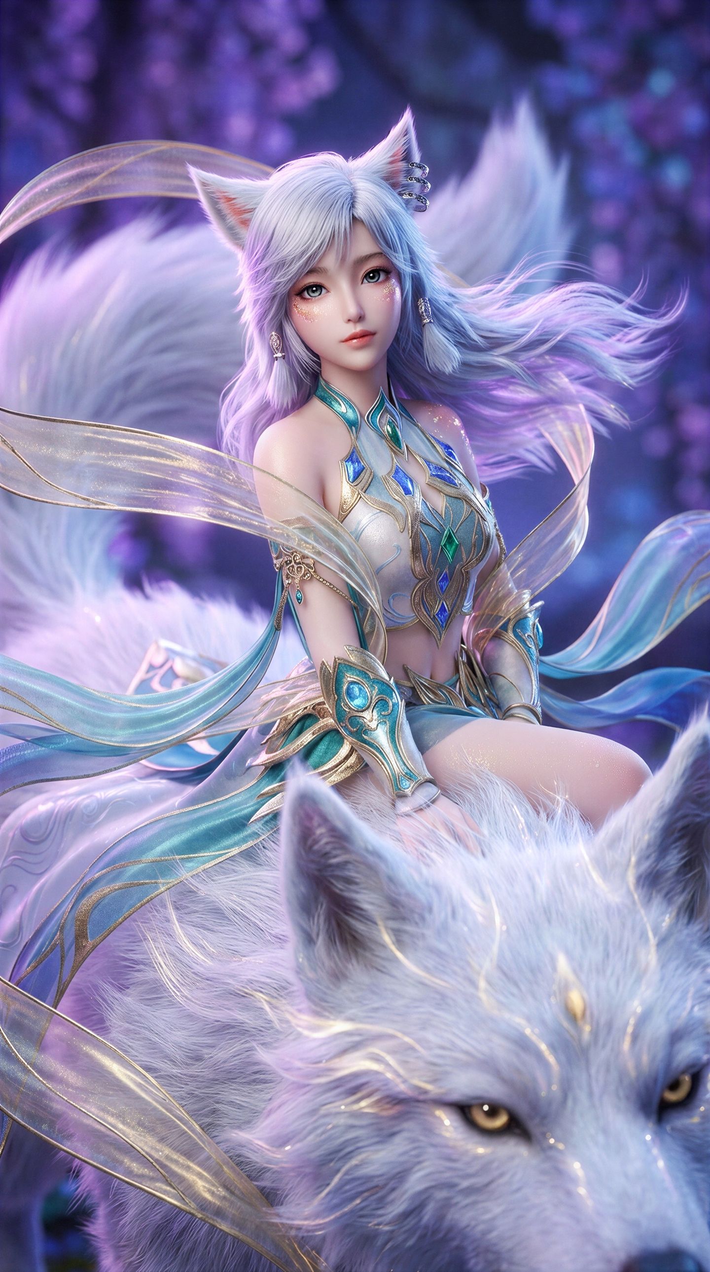 凡人修仙传 银月 国漫女神 动漫美女壁纸 AI绘画,第7张