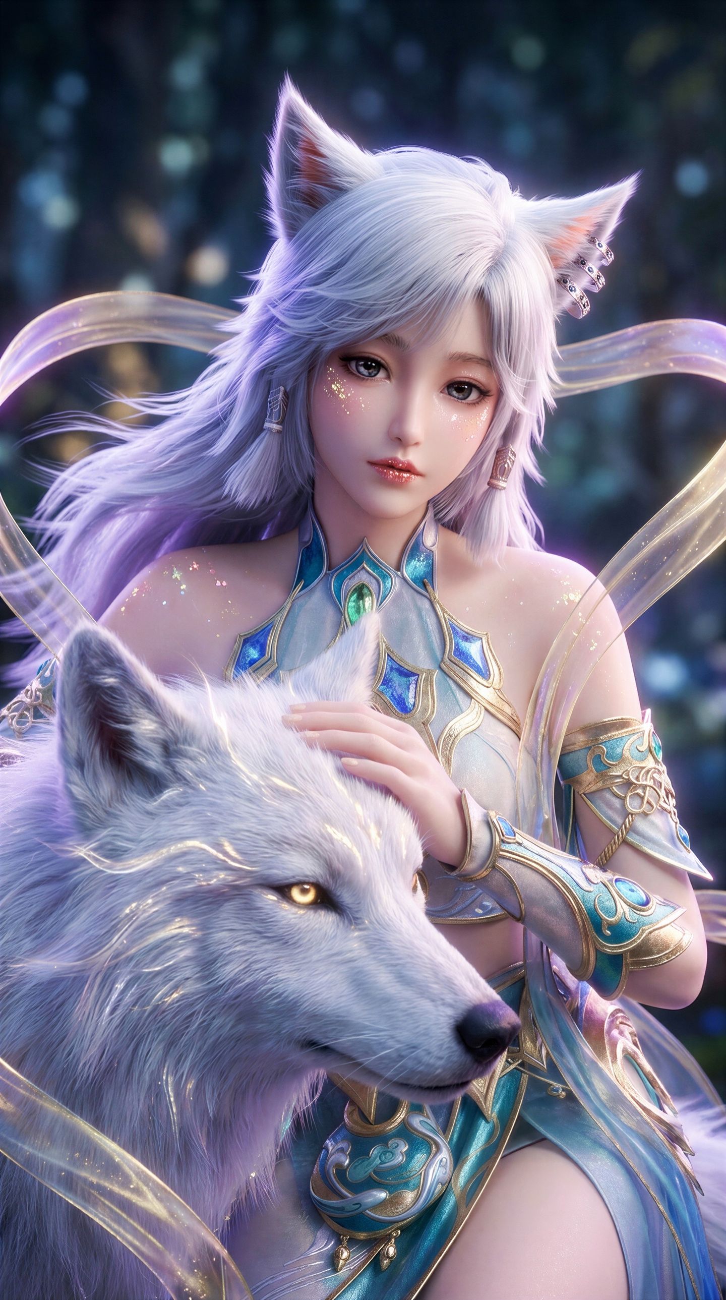 凡人修仙传 银月 国漫女神 动漫美女壁纸 AI绘画,第9张