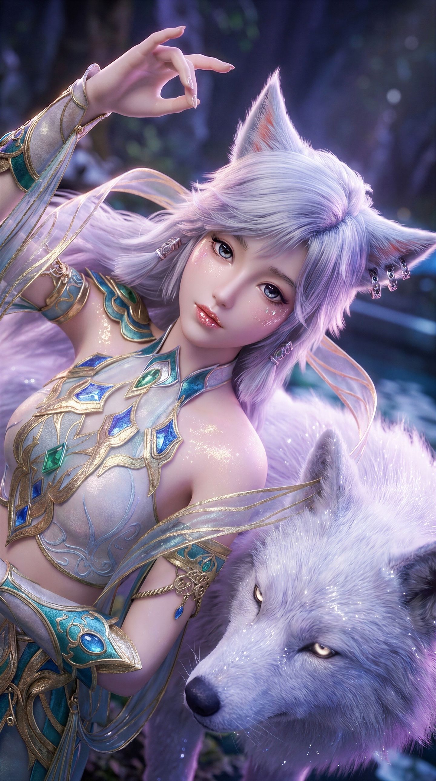 凡人修仙传 银月 国漫女神 动漫美女壁纸 AI绘画,第10张