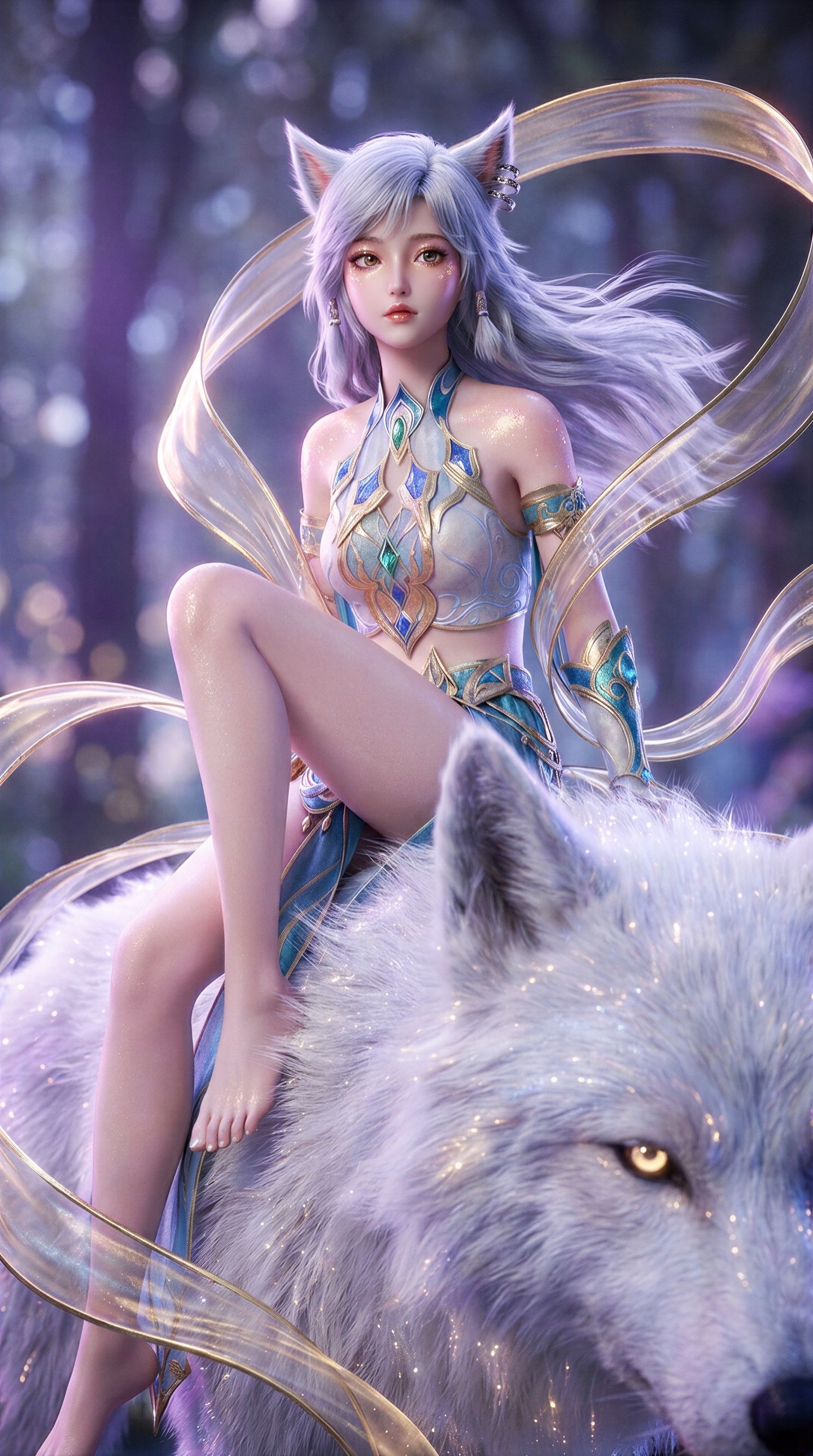 凡人修仙传 银月 国漫女神 动漫美女壁纸 AI绘画,第6张