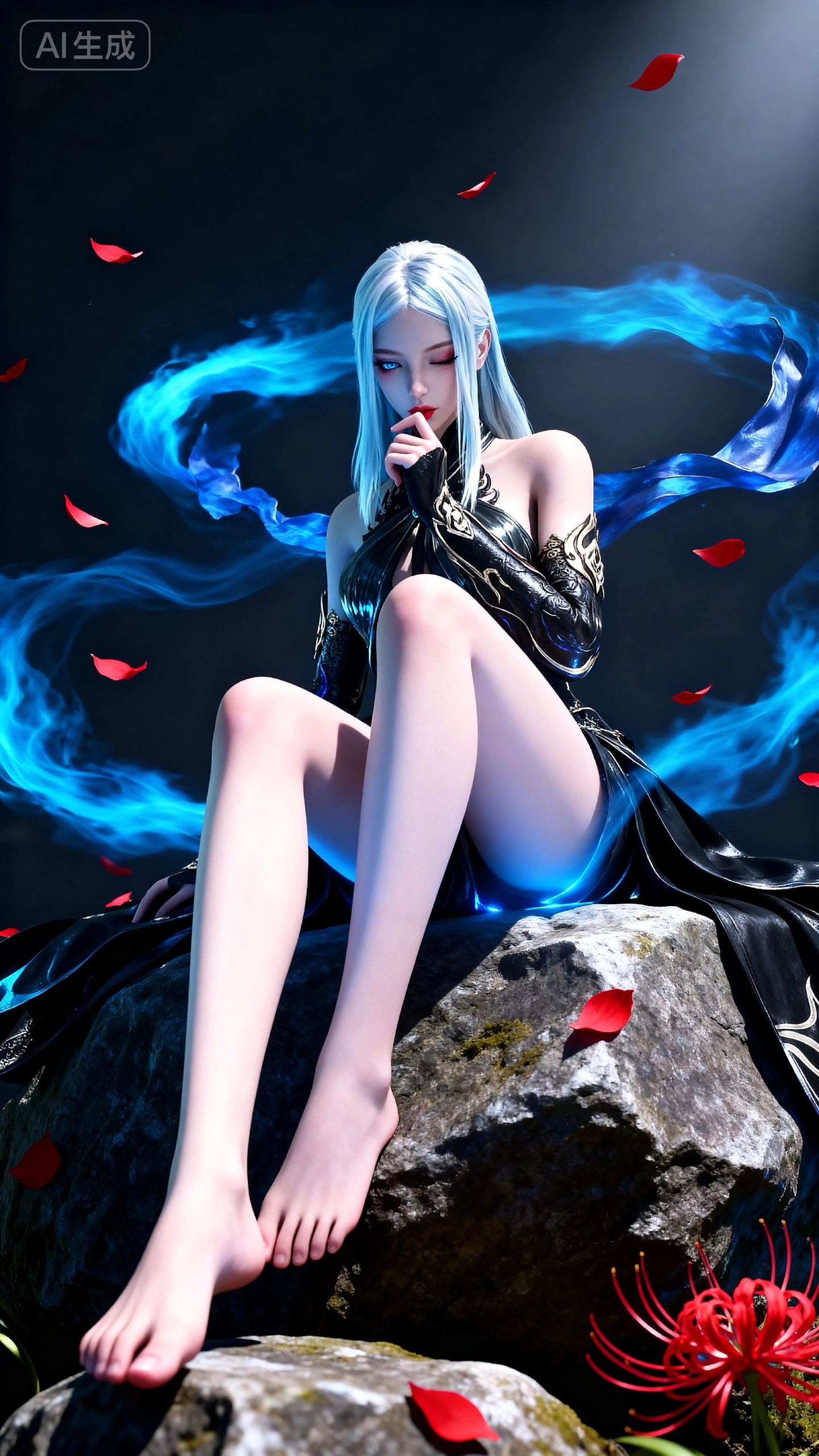 无常司白七 季莹莹手机壁纸 永劫无间游戏美女 大长腿美腿,第4张