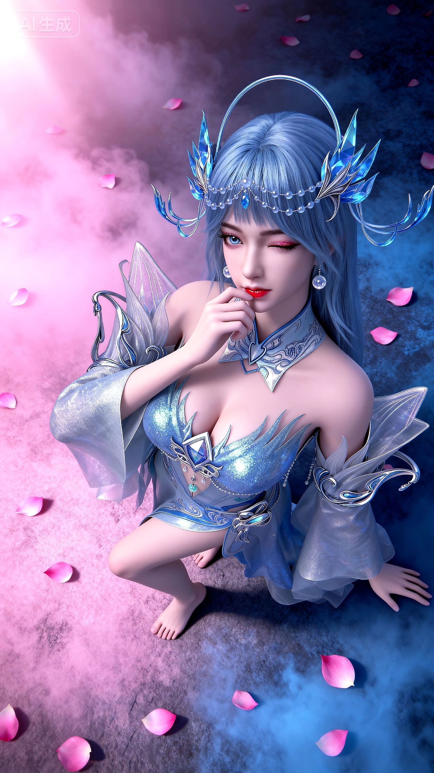 蓝仙4k壁纸纯享 动画动漫美女 国漫女神,第2张