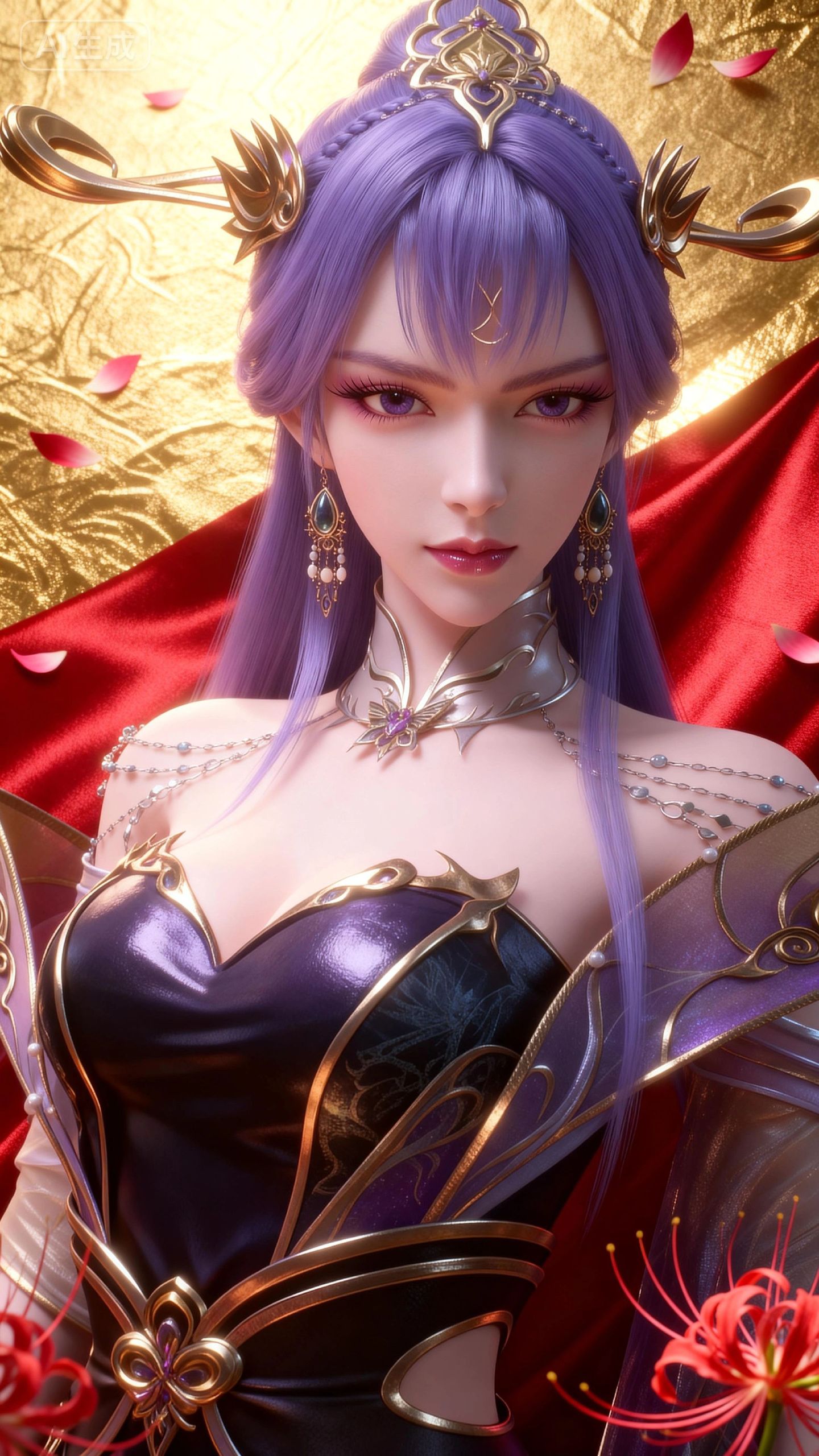 天穹长老4k壁纸 百炼成神国漫女神 手机图片背景,第2张