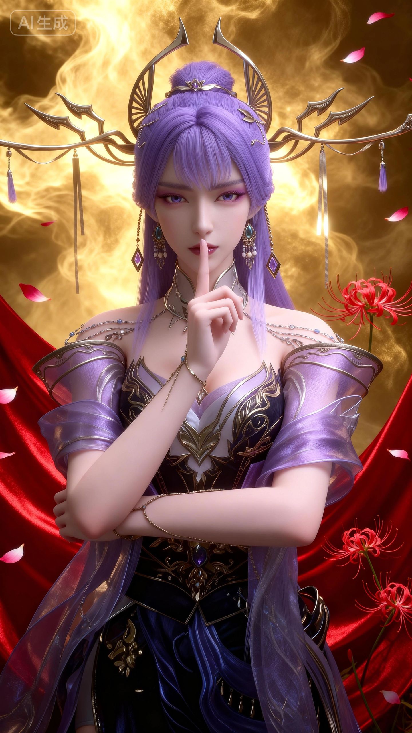 天穹长老4k壁纸 百炼成神国漫女神 手机图片背景,第3张