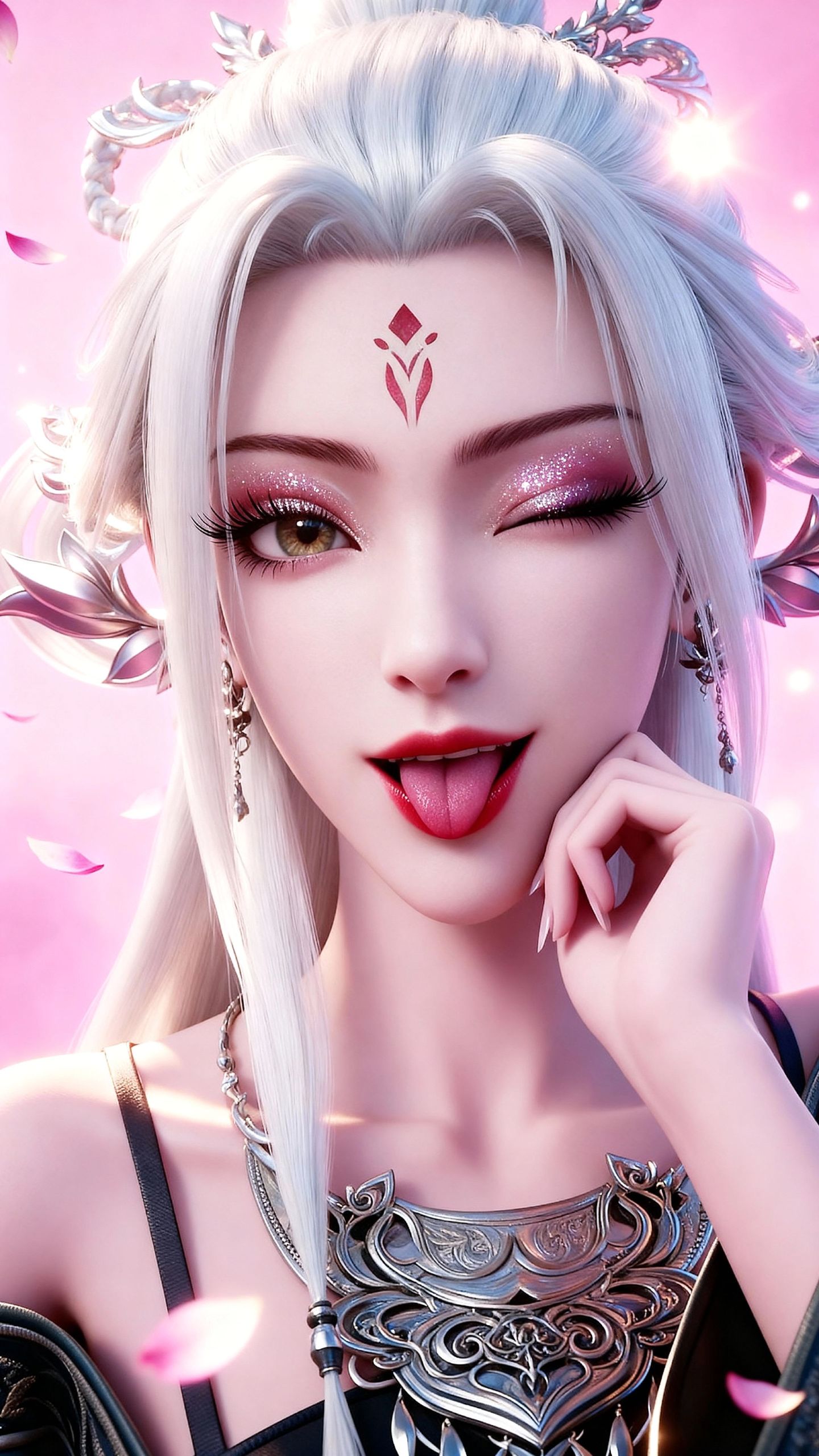 动画诛仙小白4k壁纸 国漫女神 动漫美女可爱调皮版,第1张