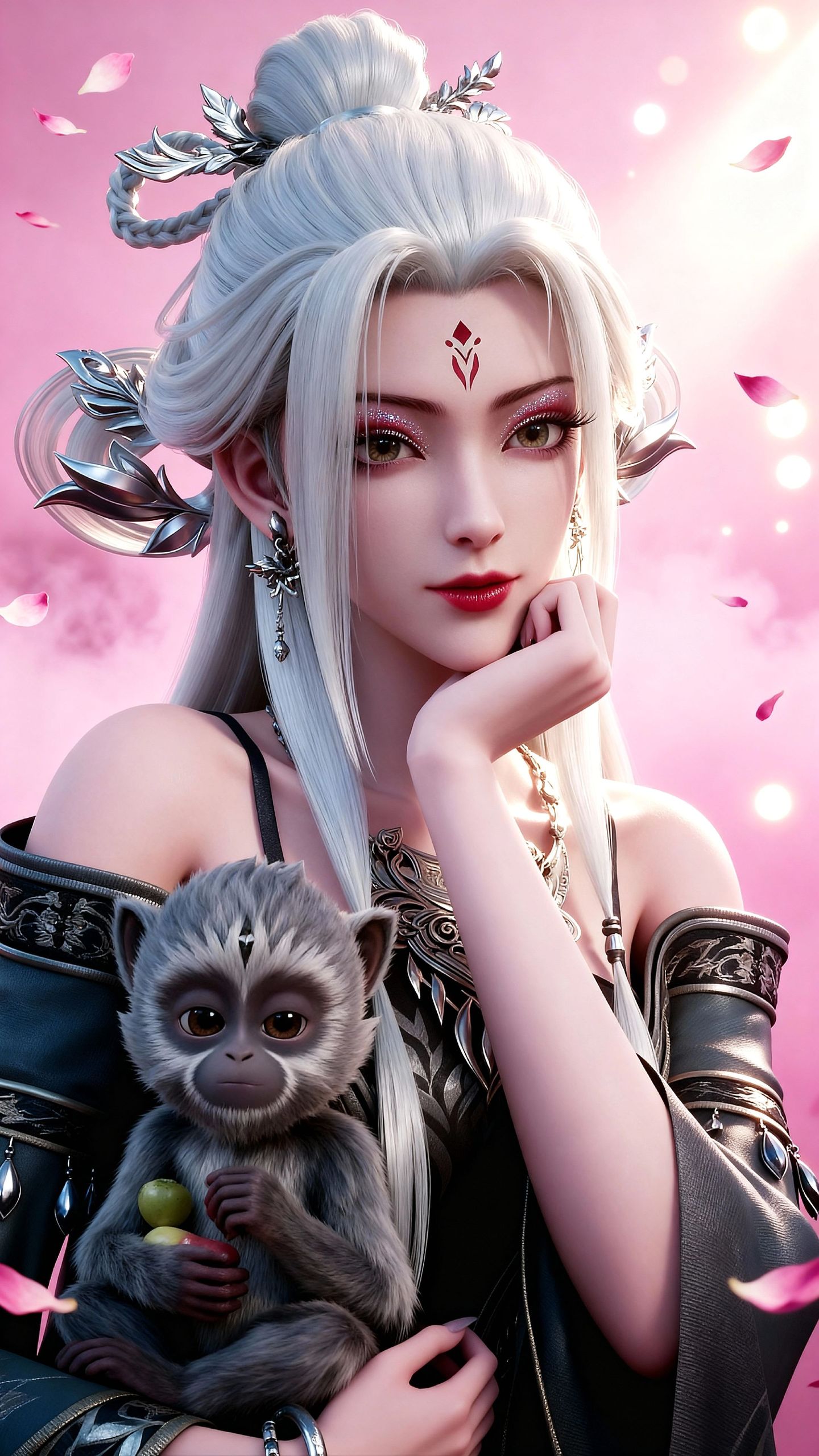 动画诛仙小白4k壁纸 国漫女神 动漫美女可爱调皮版,第2张