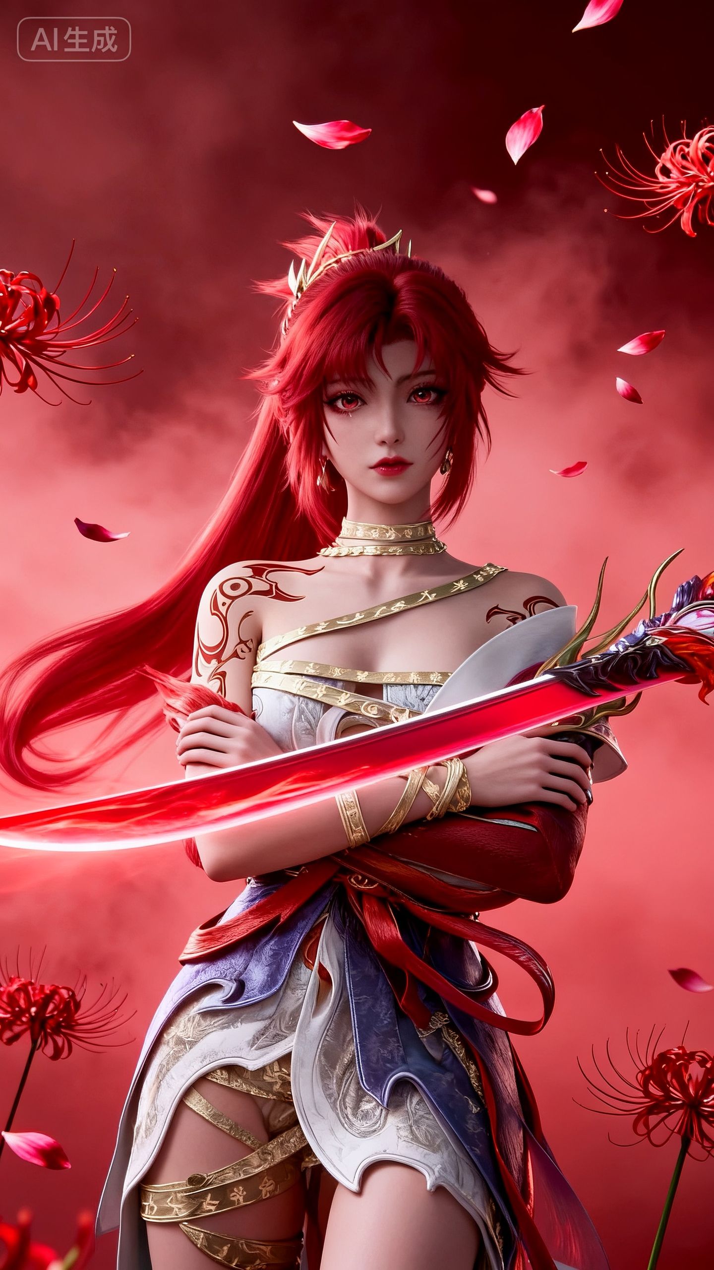 永劫无间 妖刀姬4k高清壁纸 游戏性感美女角色吐舌版 呆呆姬,第3张