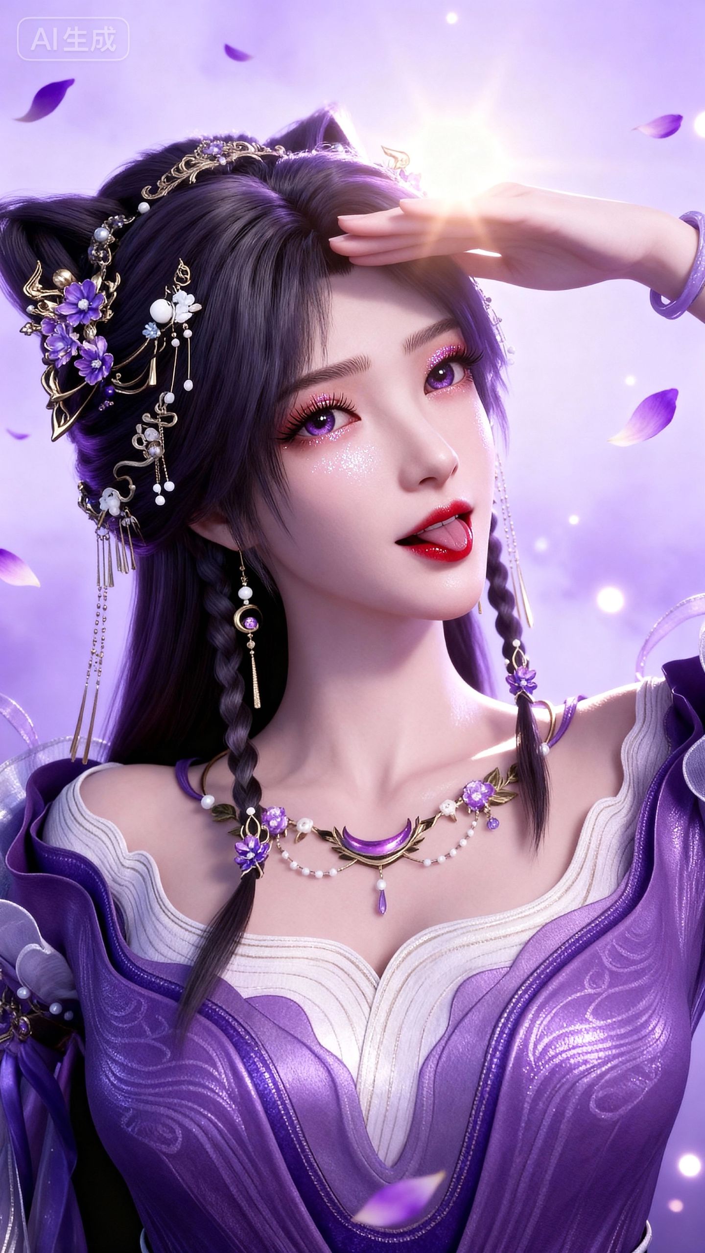 有点抽象，姬紫月新建模4k壁纸 动画动漫遮天 国漫女主,第3张