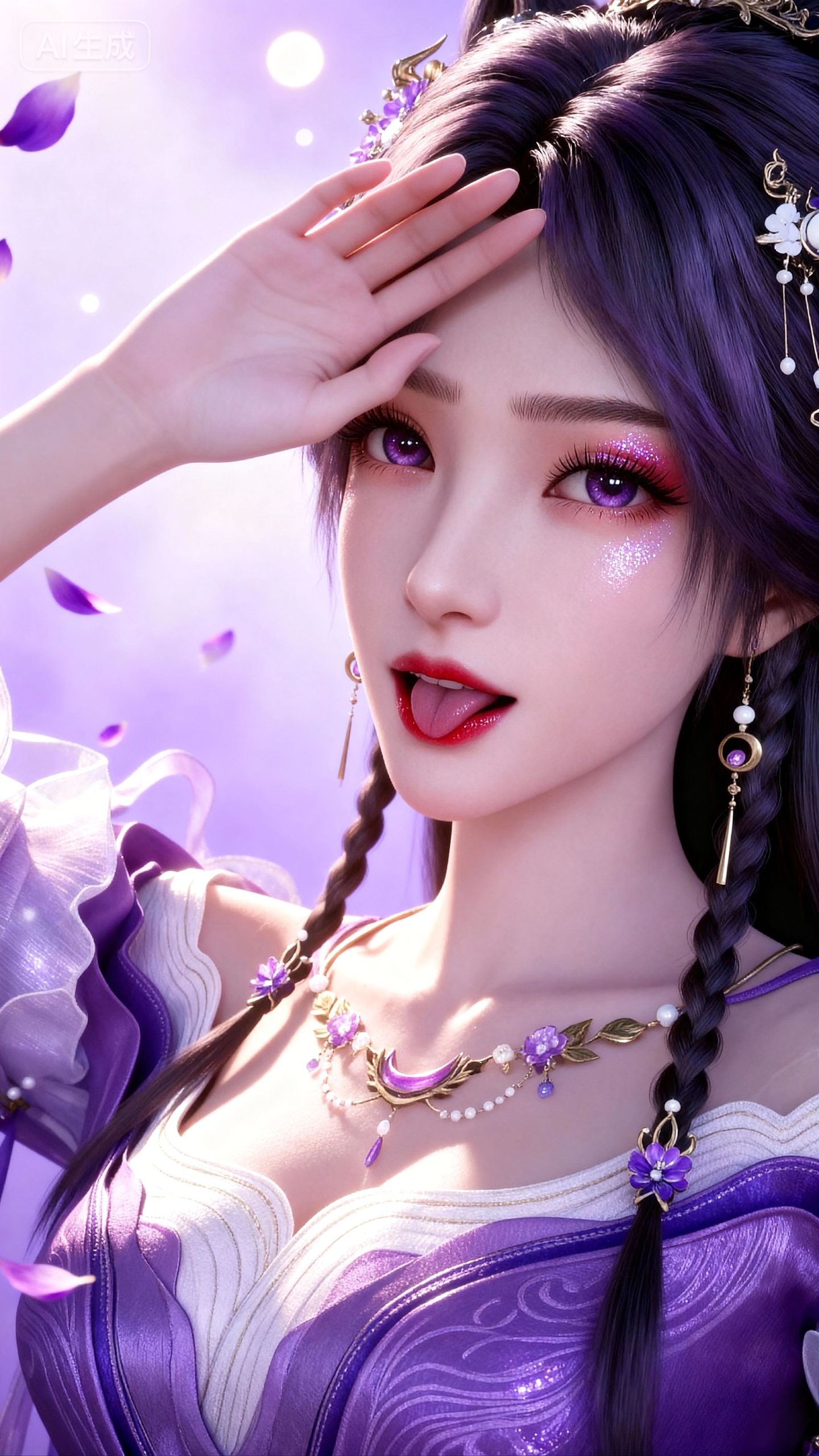 有点抽象，姬紫月新建模4k壁纸 动画动漫遮天 国漫女主,第6张