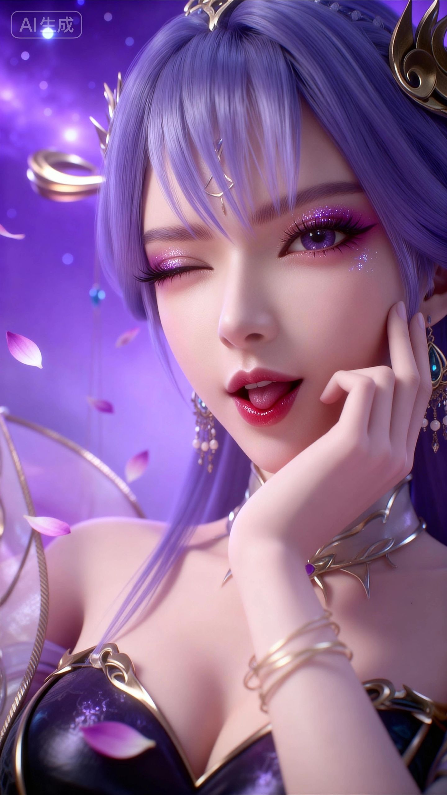 天穹长老4k高清壁纸 动漫动画百炼成神 调皮可爱性感版,第1张