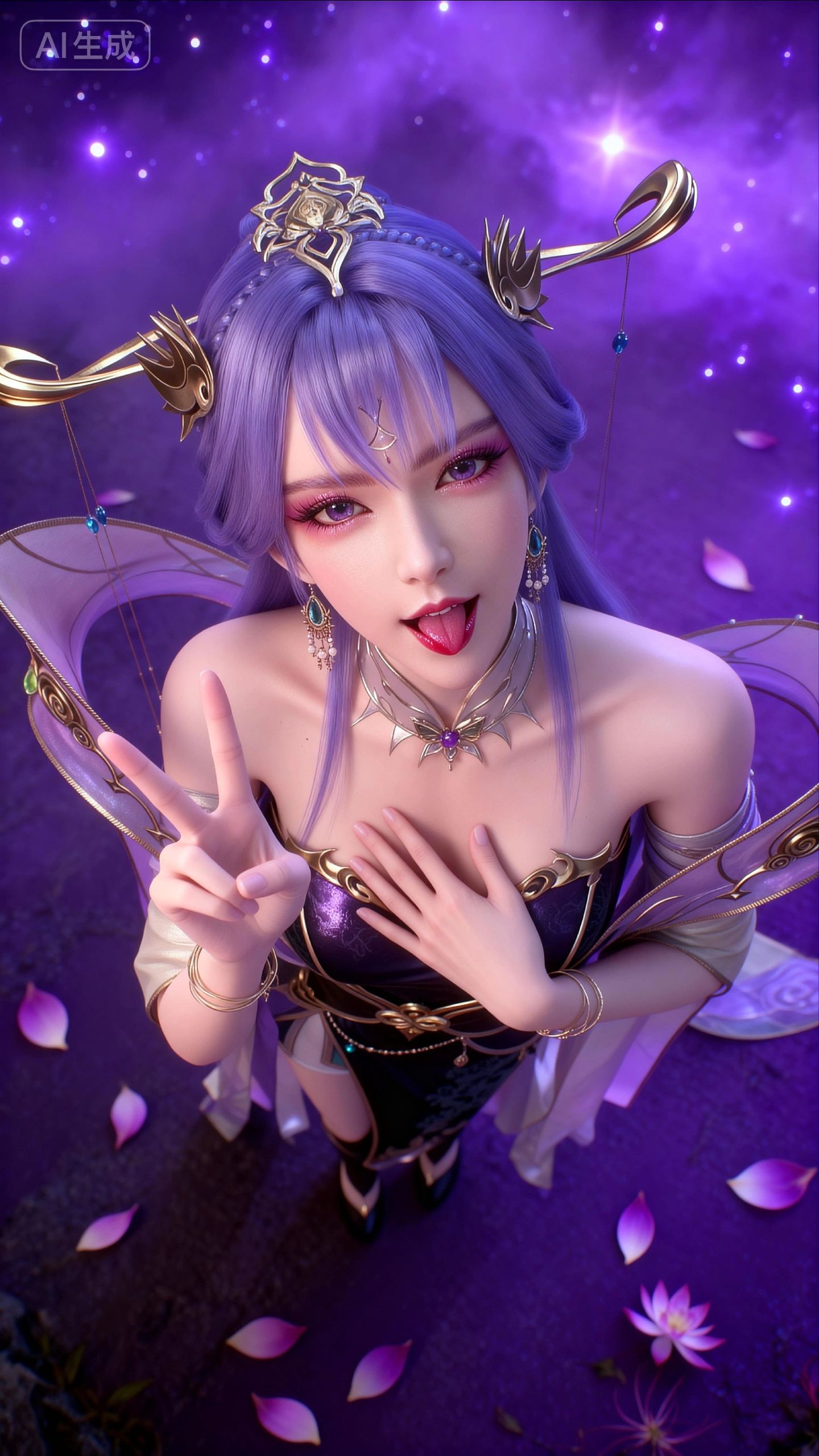 天穹长老4k高清壁纸 动漫动画百炼成神 调皮可爱性感版,第4张