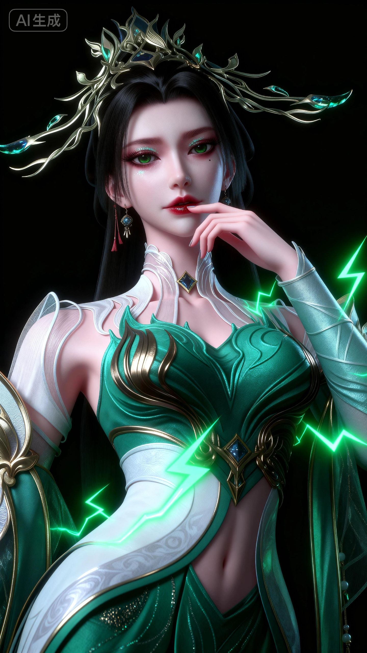 青萝至臻超清壁纸 动画百炼成神 国漫女神 动漫性感美女 AI绘画,第1张