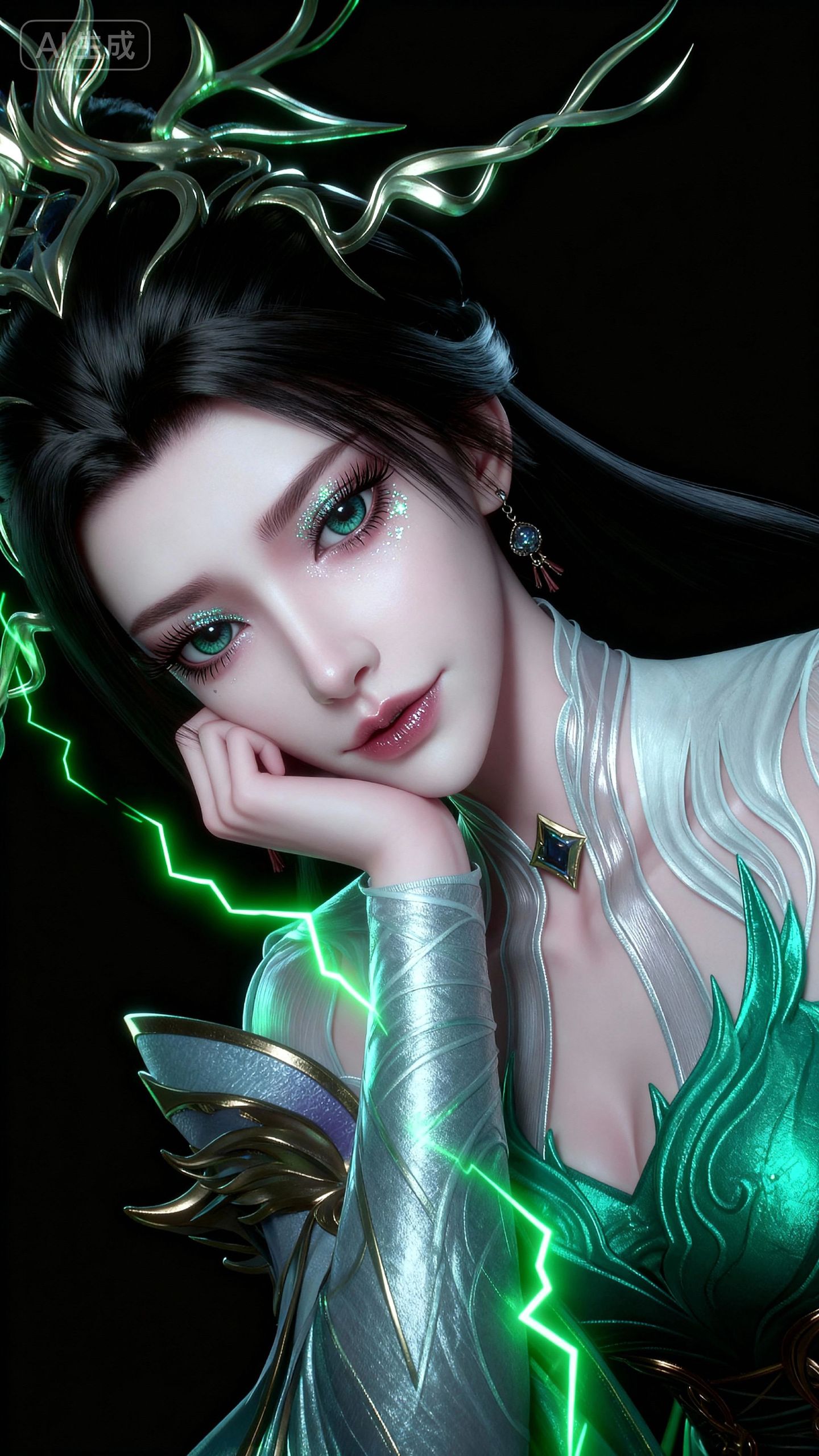 青萝至臻超清壁纸 动画百炼成神 国漫女神 动漫性感美女 AI绘画,第3张