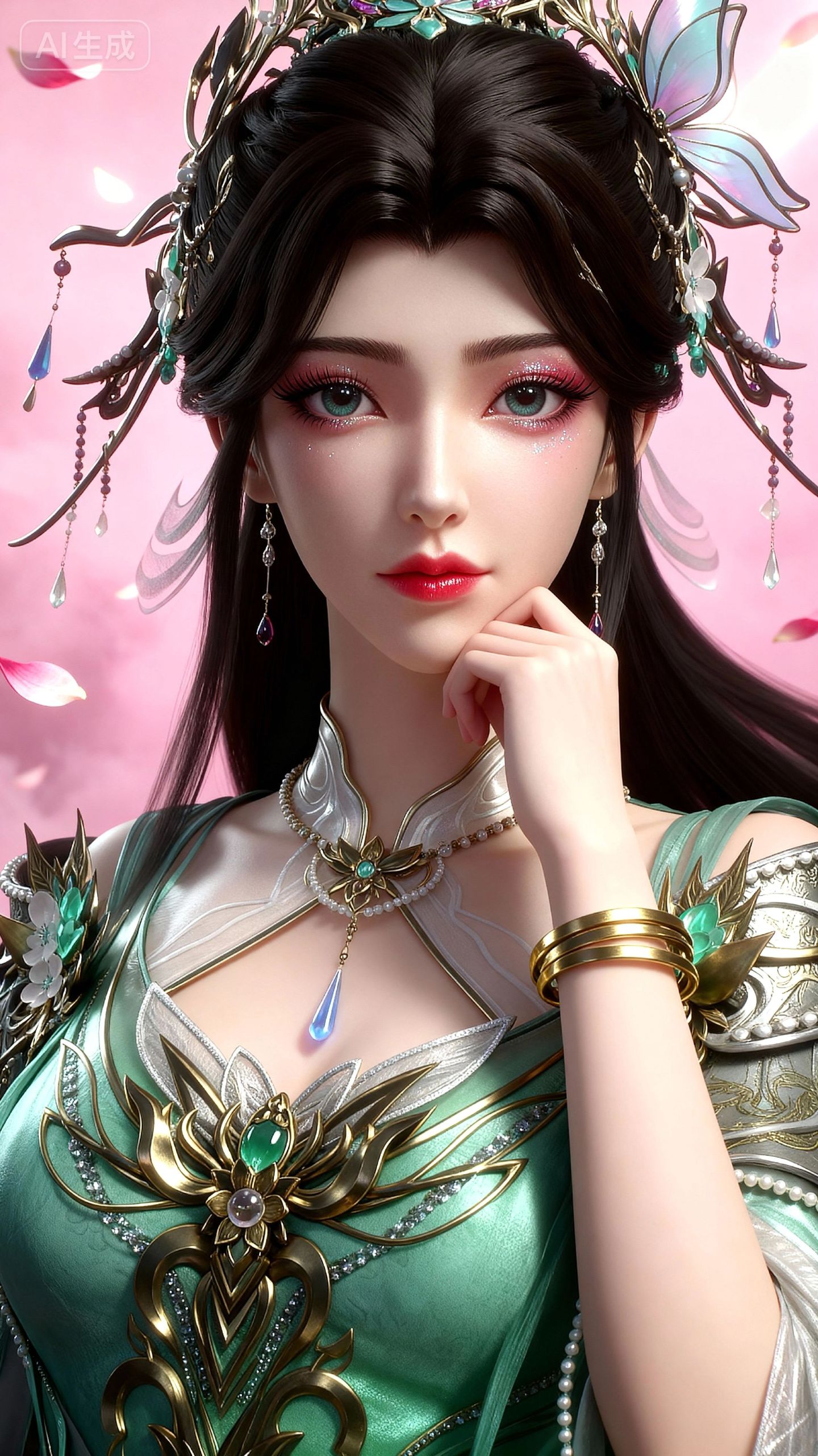 溪幼琴 动画百炼成神 动漫美女角色图片 AI创作高清壁纸,第4张