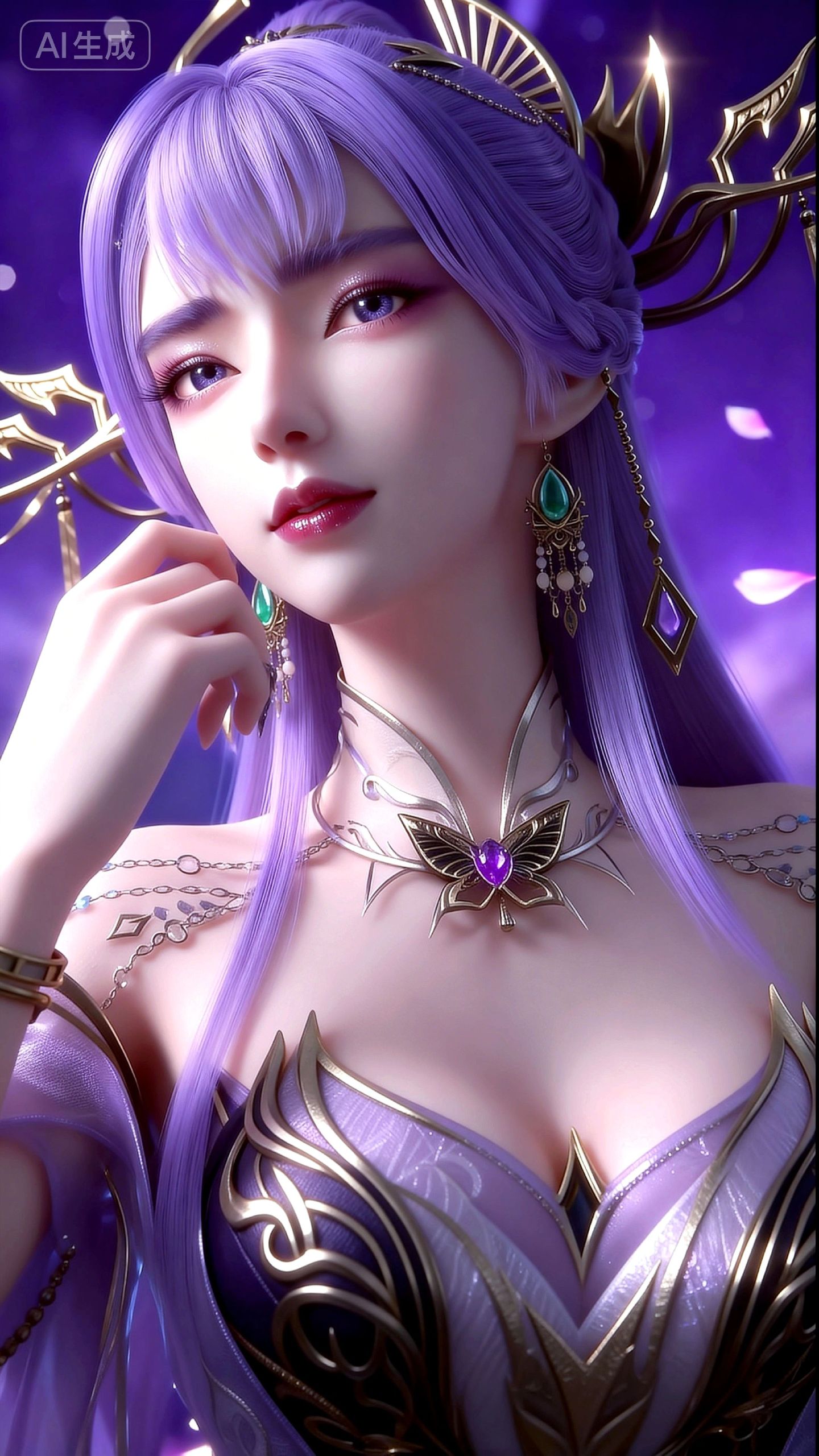 动画动漫百炼成神天穹 国漫女神性感美女手机壁纸 高清细节,第1张