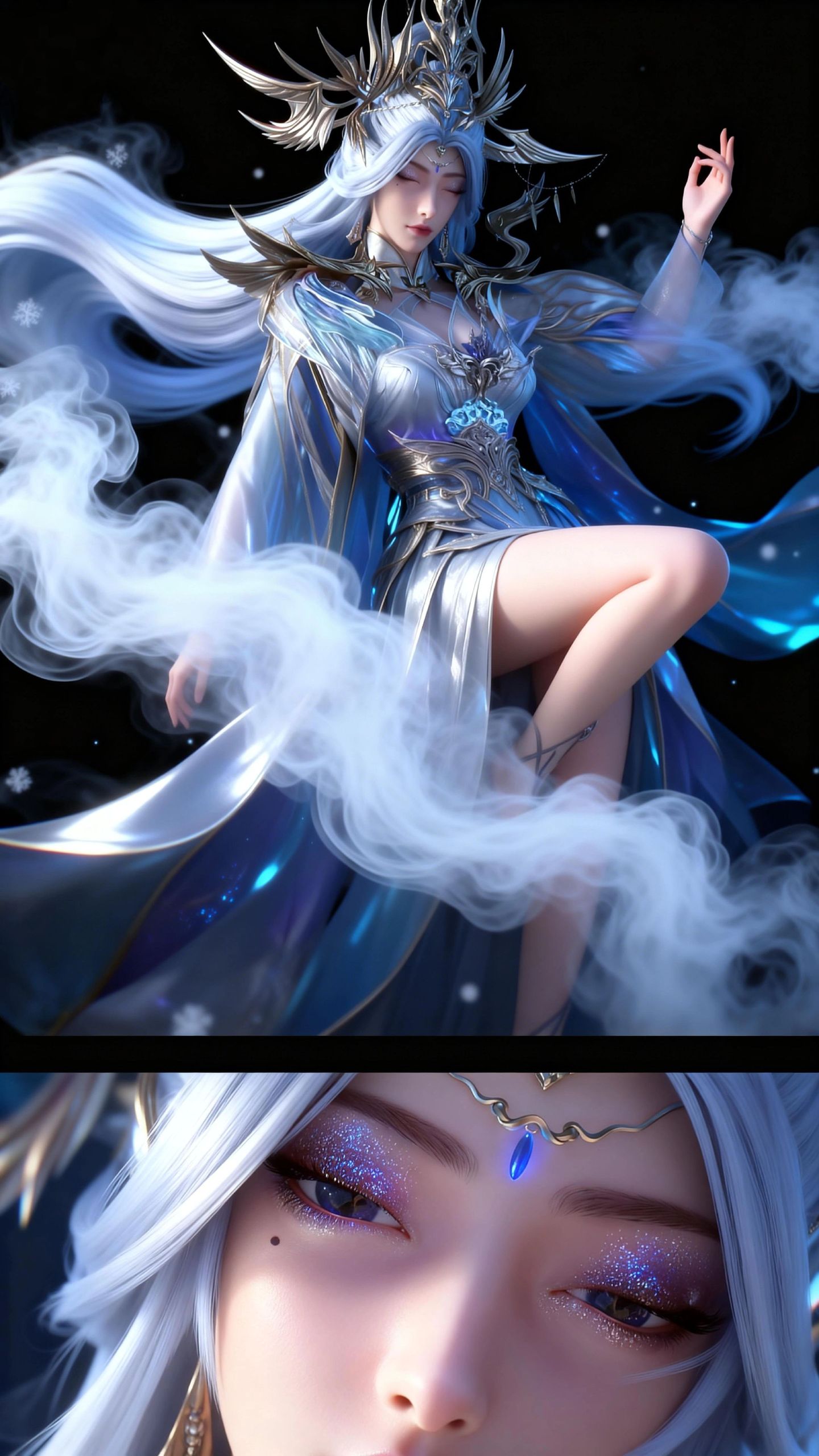 百炼成神女团拼图系列 国漫女神 AI绘画高清壁纸,第2张