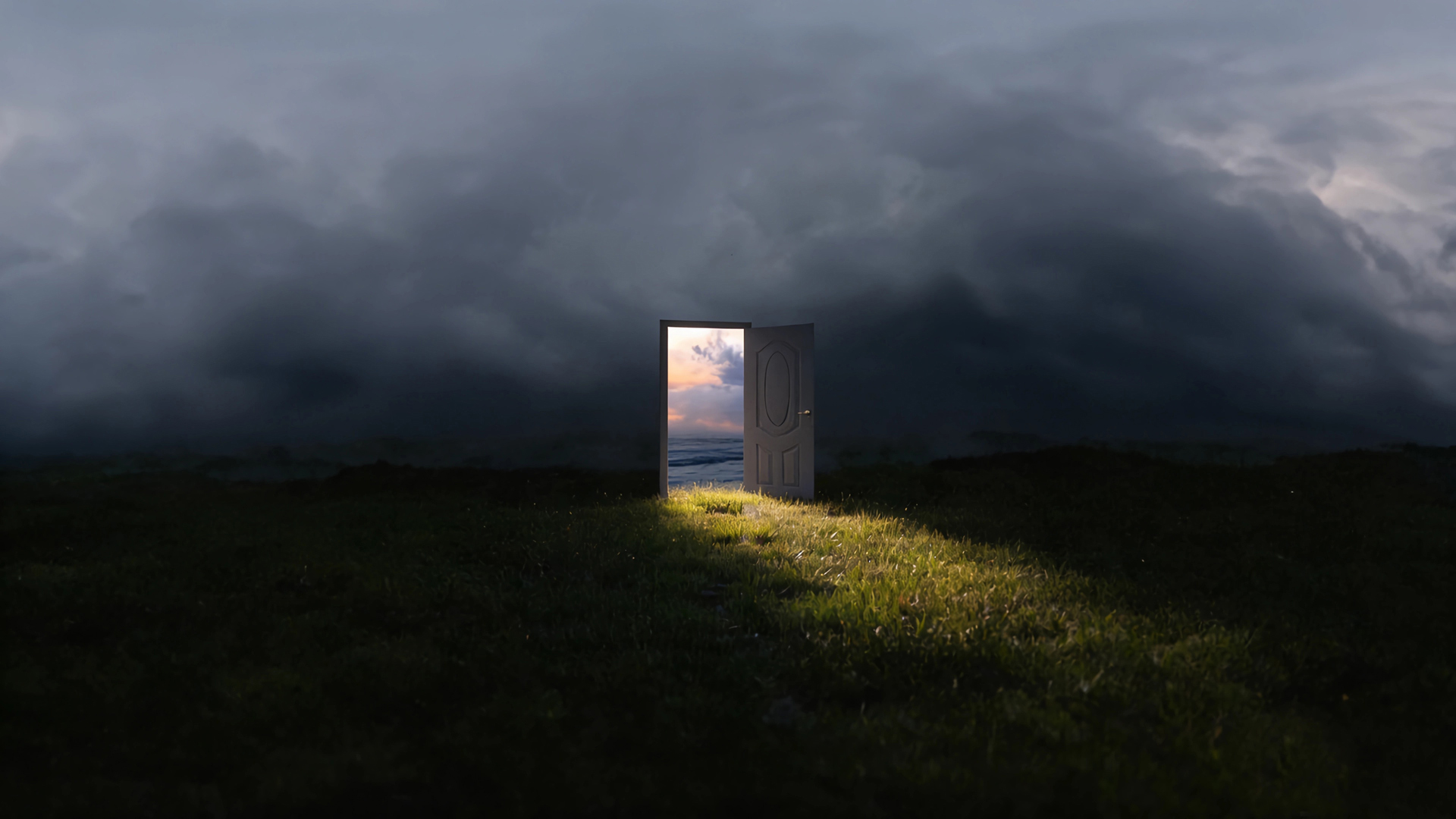 云 时空之门 光 风景桌面壁纸,第1张