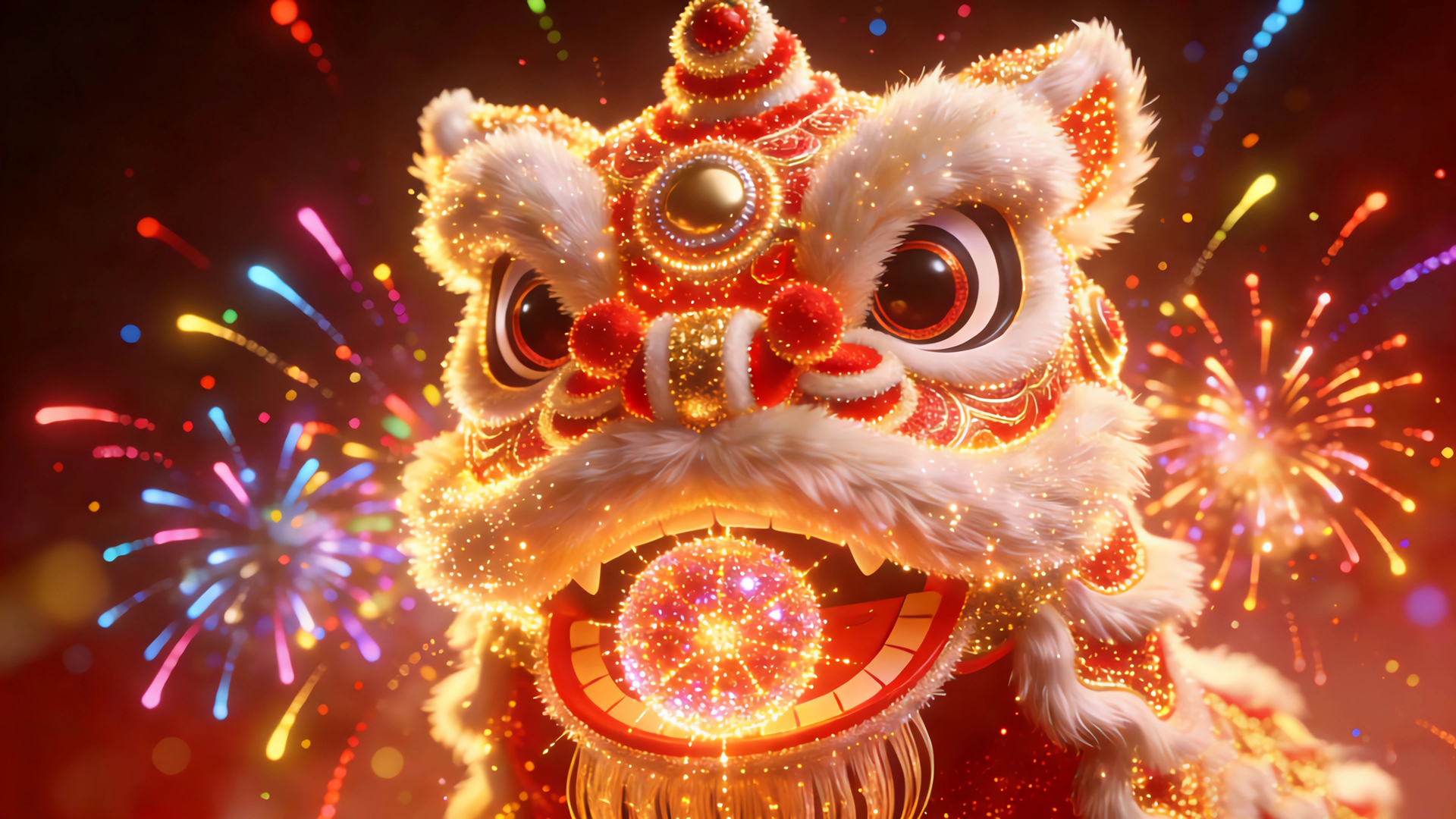 2026狮来运转 马年大吉 高清电脑桌面壁纸,第1张