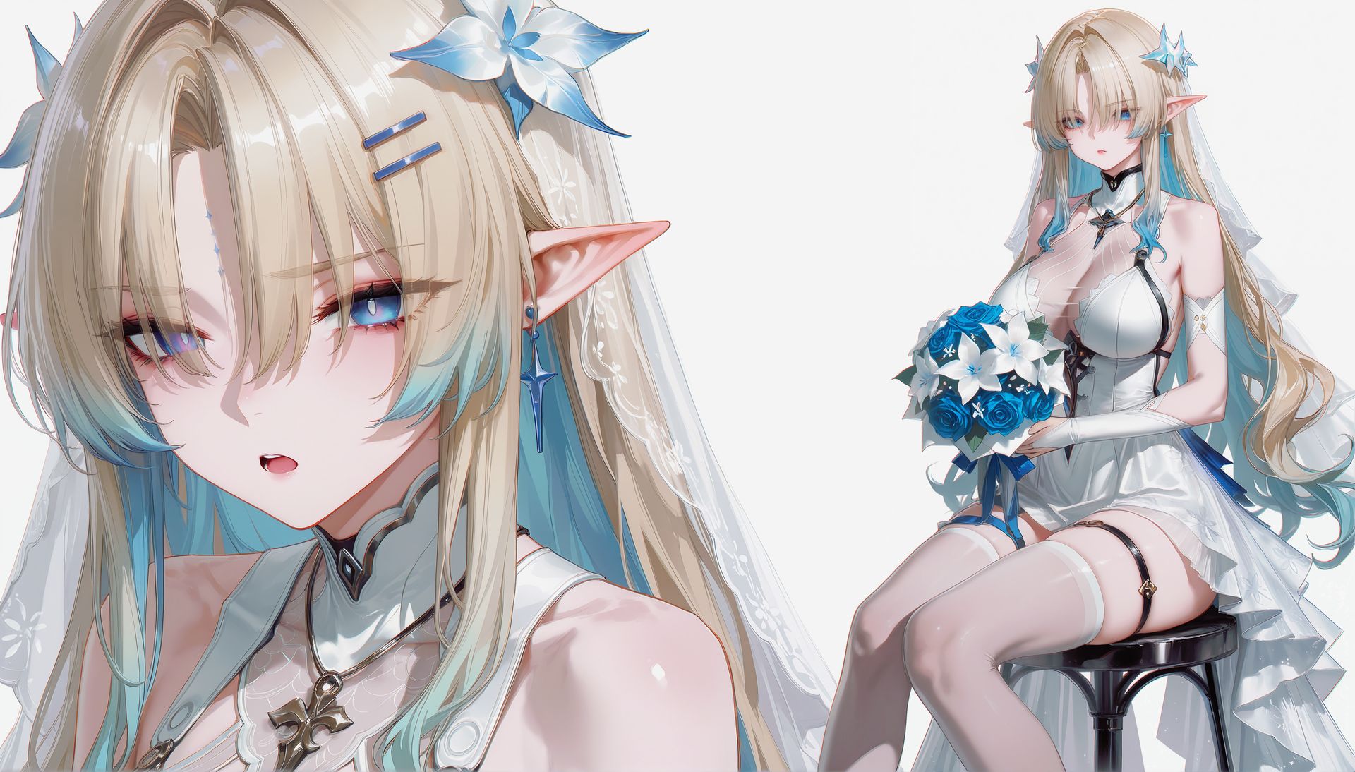 鸣潮 卡提希娅 婚嫁 AI制作 游戏电脑壁纸桌面,第2张