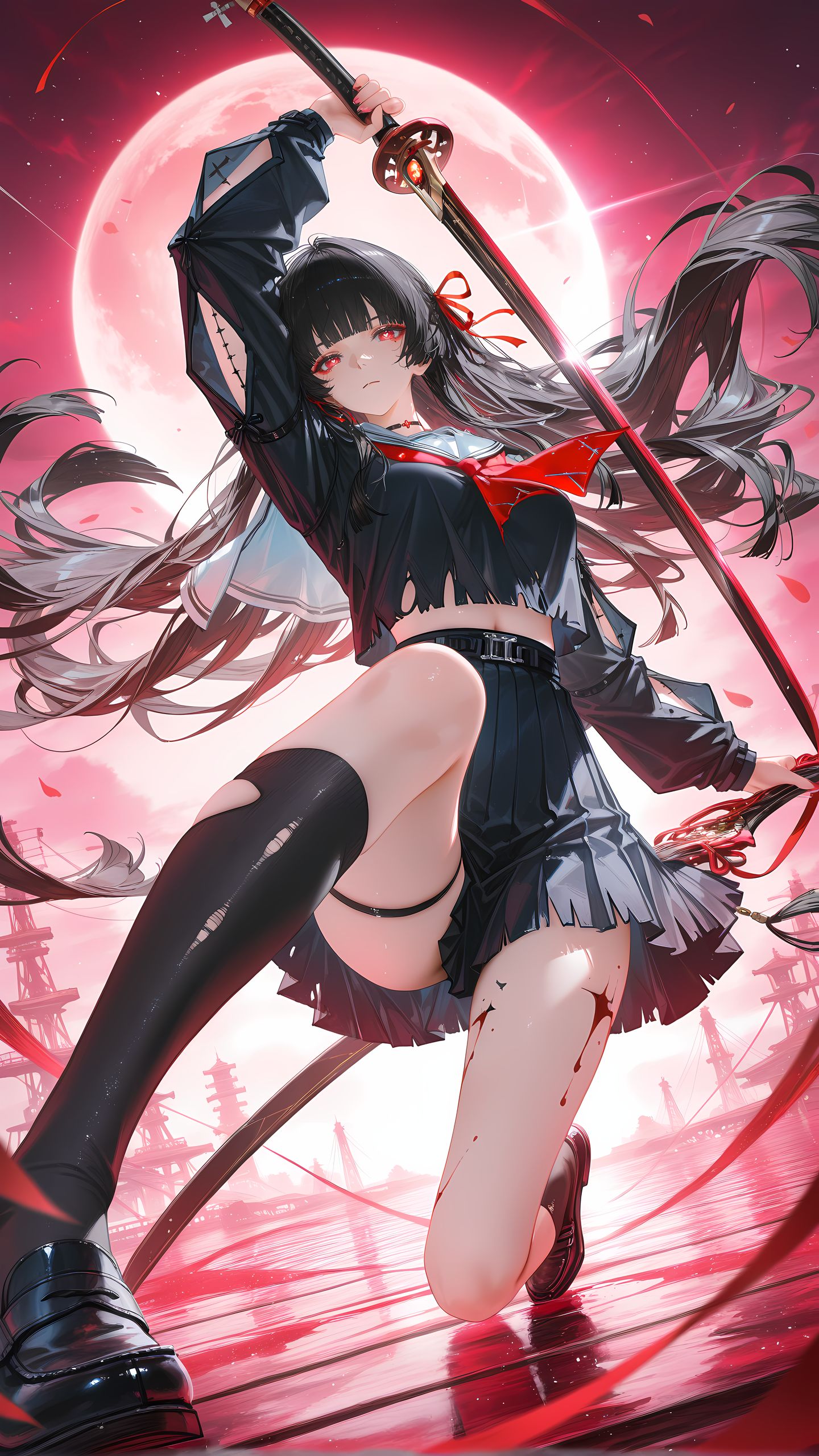 鸣潮美图 千咲 坎特蕾拉 卡提希雅 游戏壁纸,第4张