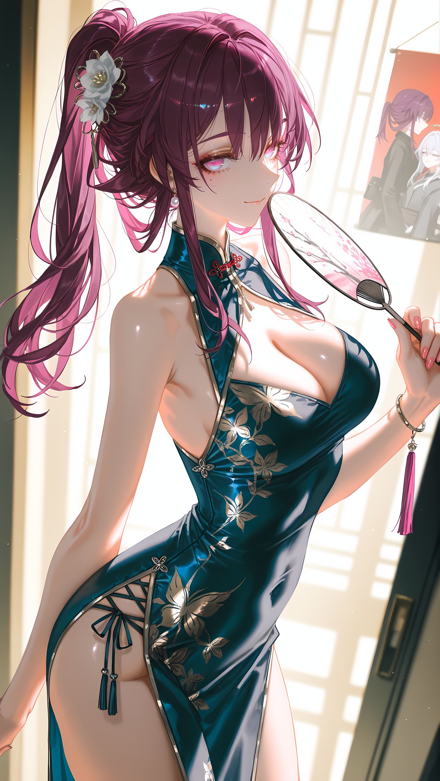 崩坏星穹铁道游戏角色美图 卡芙卡 旗袍性感大长腿美腿,第1张