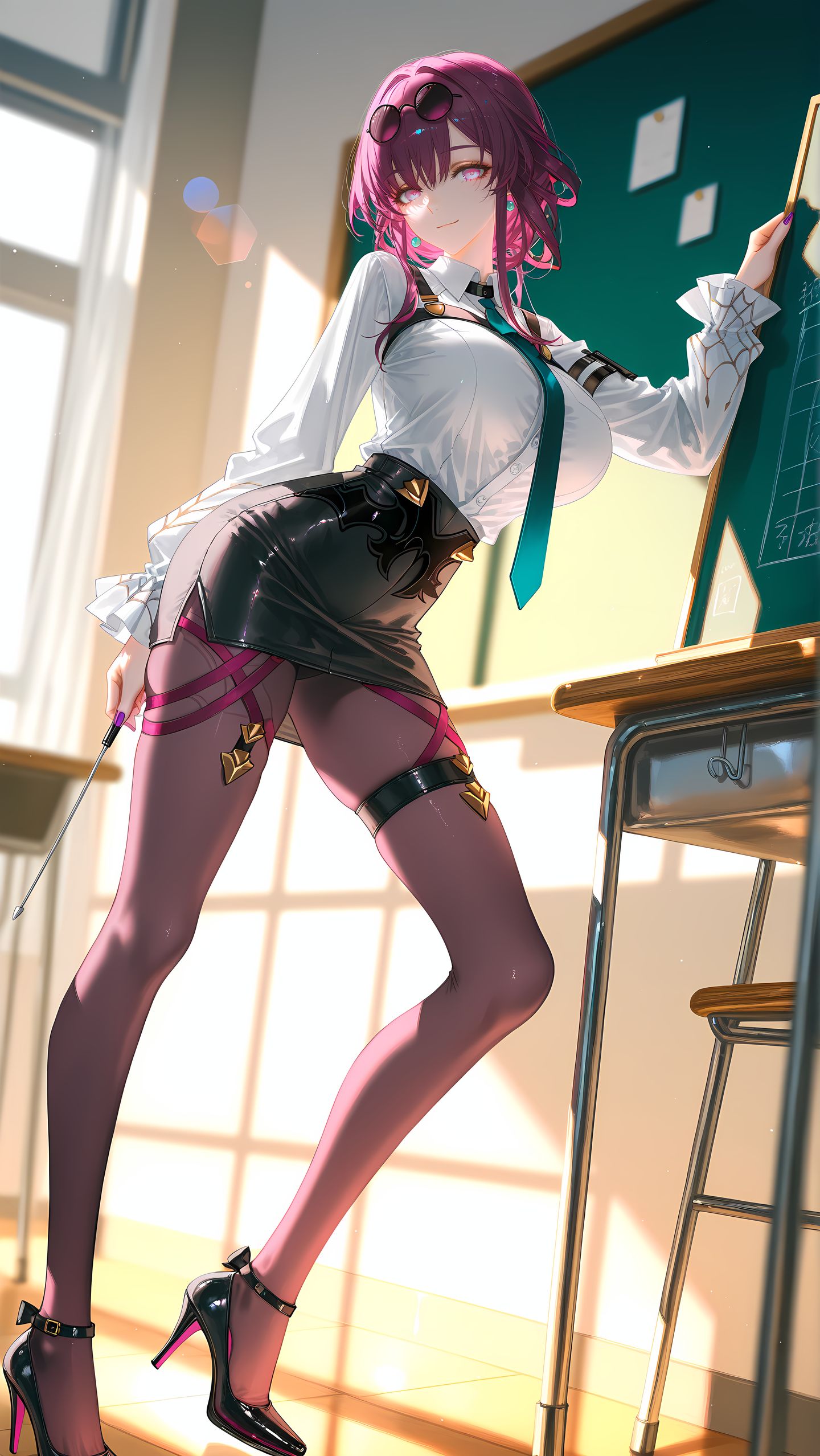 崩坏星穹铁道游戏角色美图 卡芙卡 旗袍性感大长腿美腿,第4张