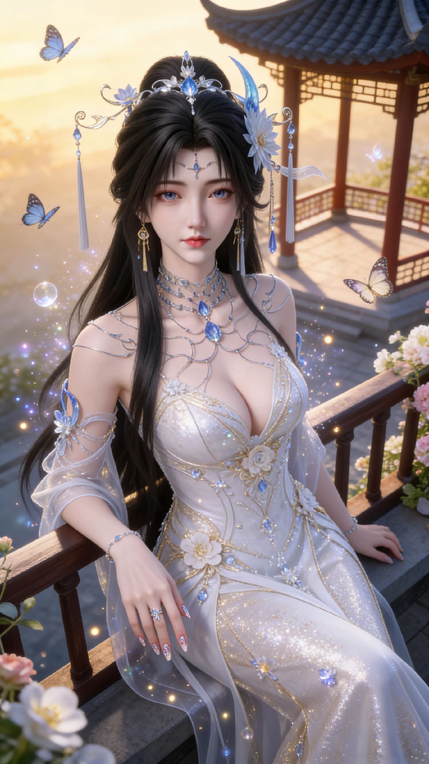 国漫女神壁纸 动漫美女图片 超高清手机美图,第4张