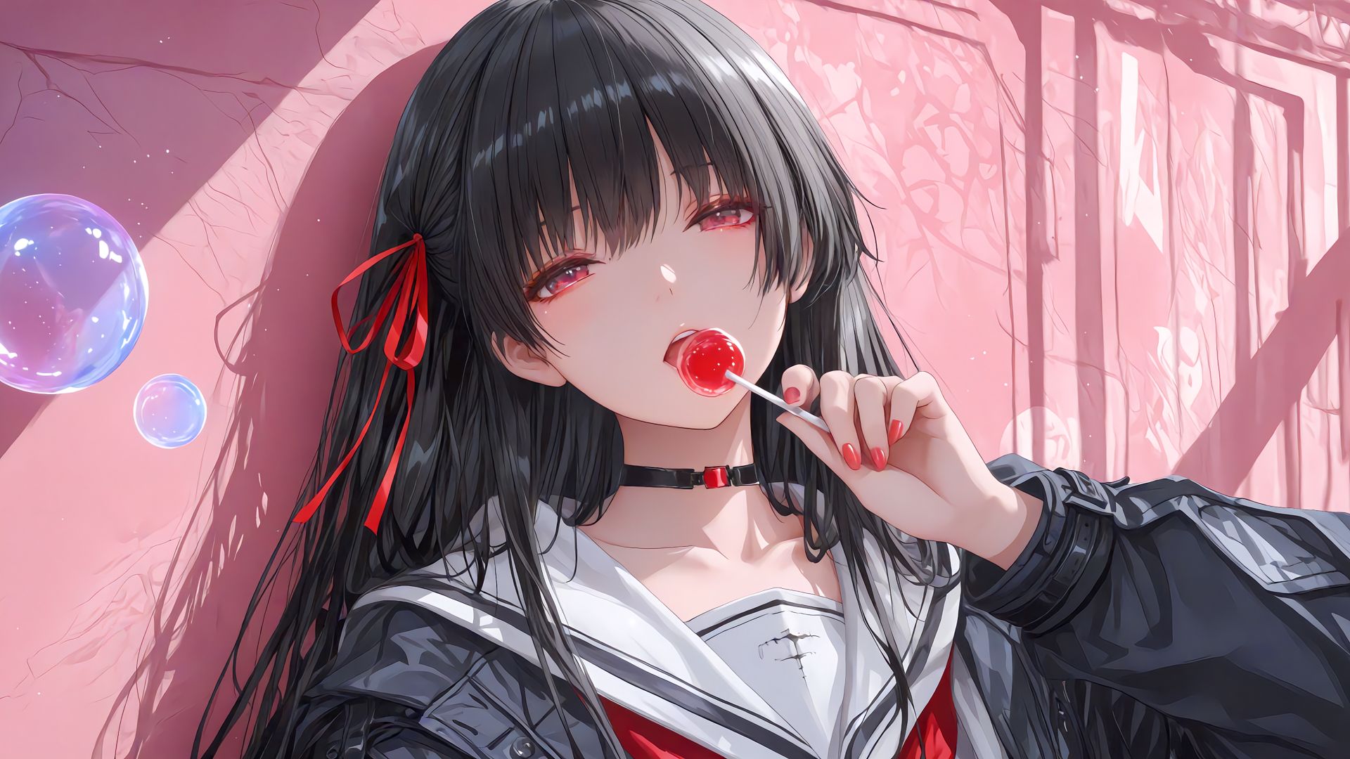 鸣潮电脑壁纸 千咲 棒棒糖,第1张