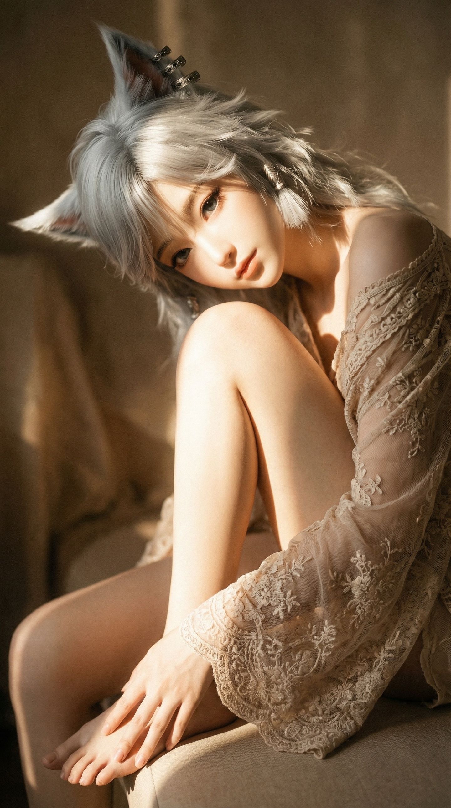 凡人修仙传银月 写实光影氛围感 动漫国漫美女在线美图壁纸,第2张